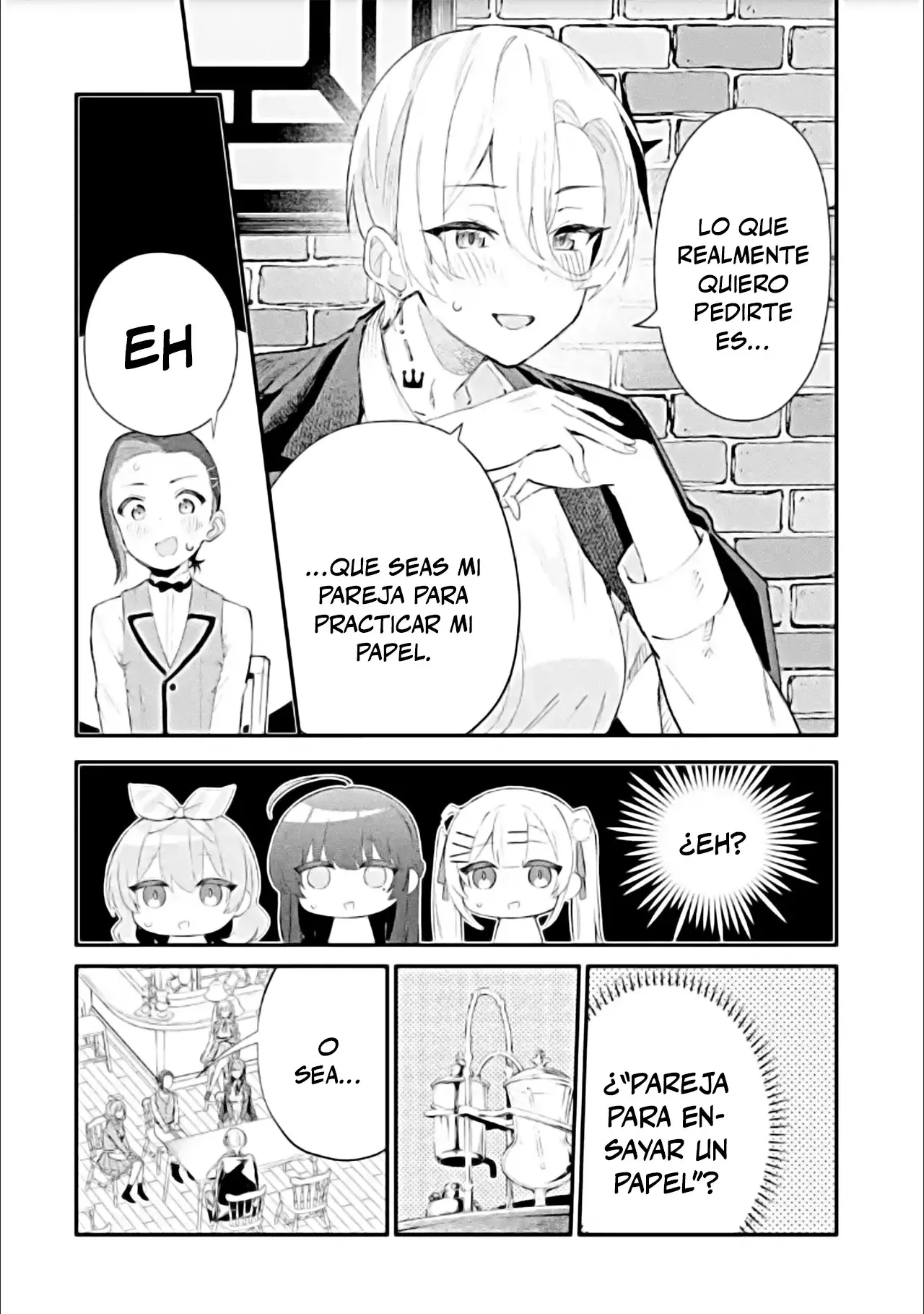 Urakata de sapōto shi teta geinō ikka o tsuihō sa reta boku wa, futsū no seishun o ōka shitai. Capitulo 18: Si, CON MUCHO GUSTO página 10