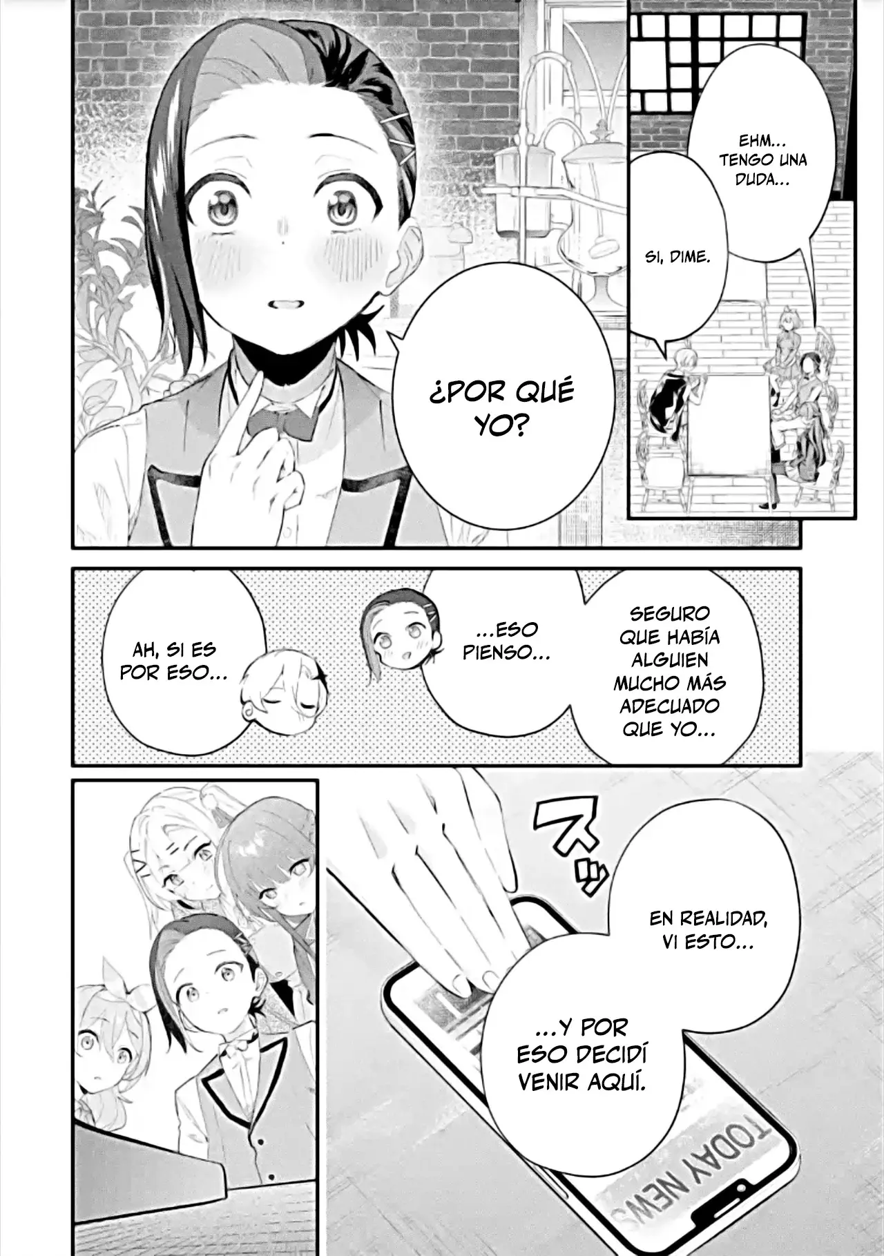 Urakata de sapōto shi teta geinō ikka o tsuihō sa reta boku wa, futsū no seishun o ōka shitai. Capitulo 18: Si, CON MUCHO GUSTO página 12