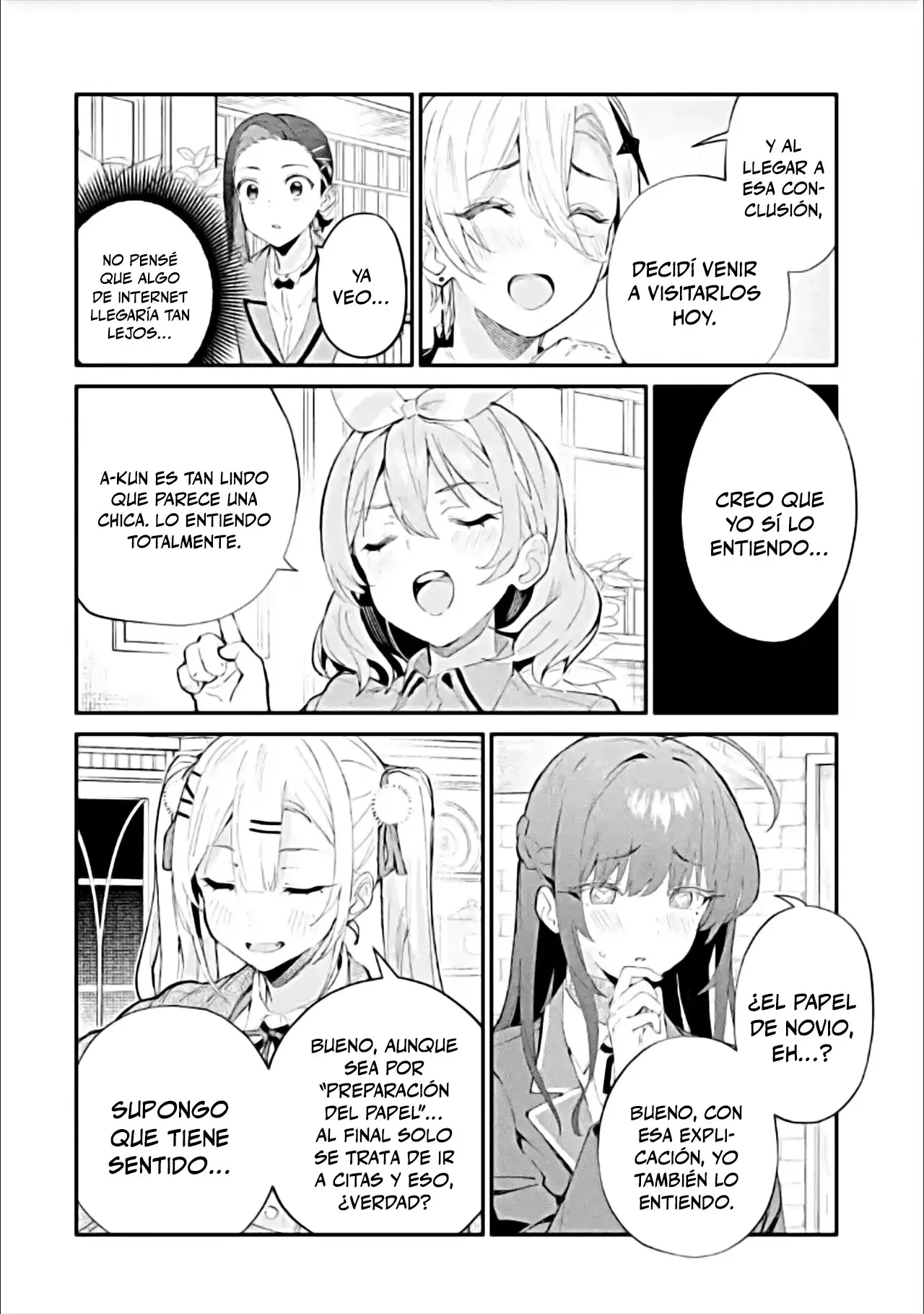 Urakata de sapōto shi teta geinō ikka o tsuihō sa reta boku wa, futsū no seishun o ōka shitai. Capitulo 18: Si, CON MUCHO GUSTO página 16