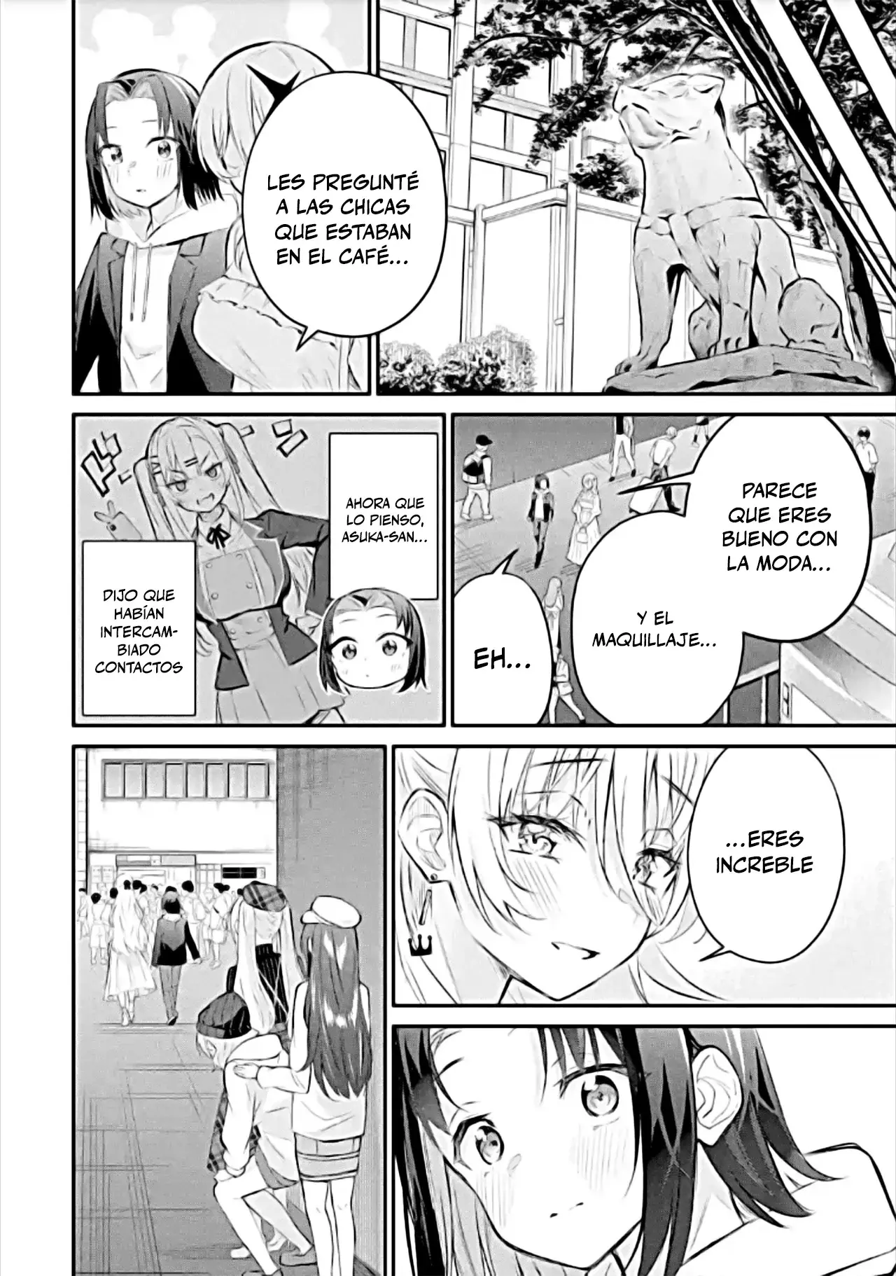 Urakata de sapōto shi teta geinō ikka o tsuihō sa reta boku wa, futsū no seishun o ōka shitai. Capitulo 19: Cita en el parque de diversiones página 15