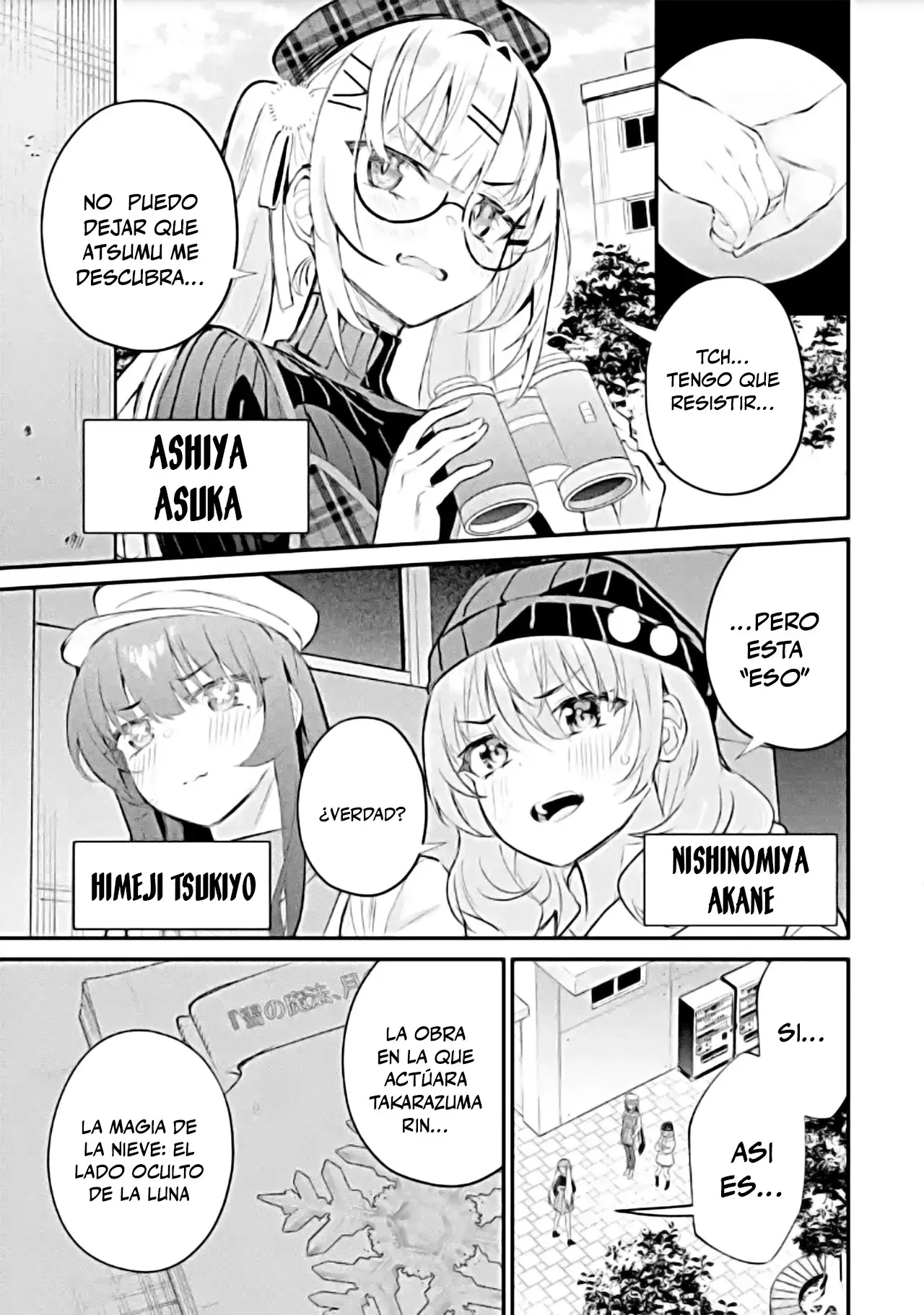 Urakata de sapōto shi teta geinō ikka o tsuihō sa reta boku wa, futsū no seishun o ōka shitai. Capitulo 19: Cita en el parque de diversiones página 21