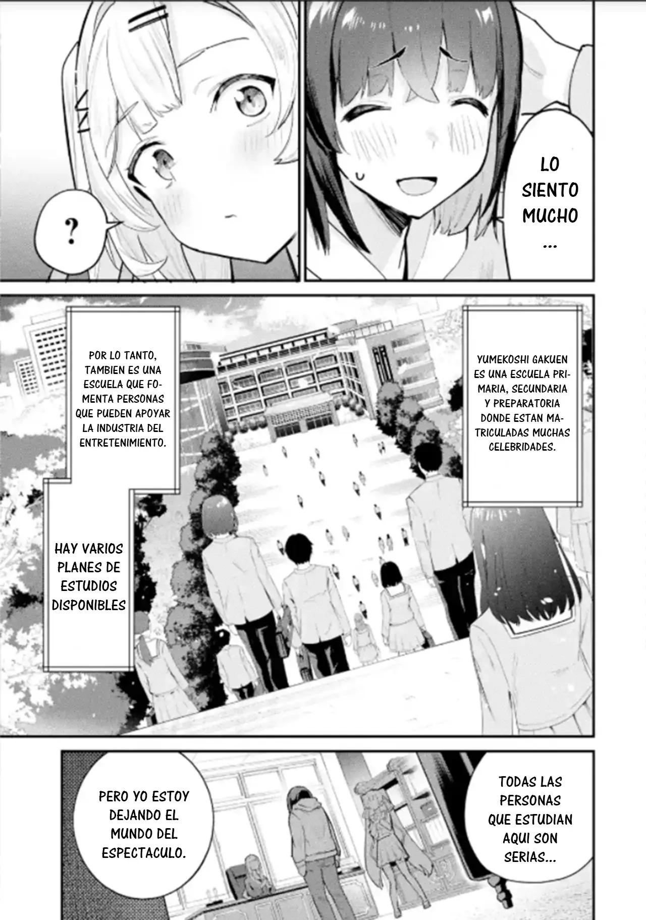 Urakata de sapōto shi teta geinō ikka o tsuihō sa reta boku wa, futsū no seishun o ōka shitai. Capitulo 2: Rumbo a un Nuevo Mundo página 9