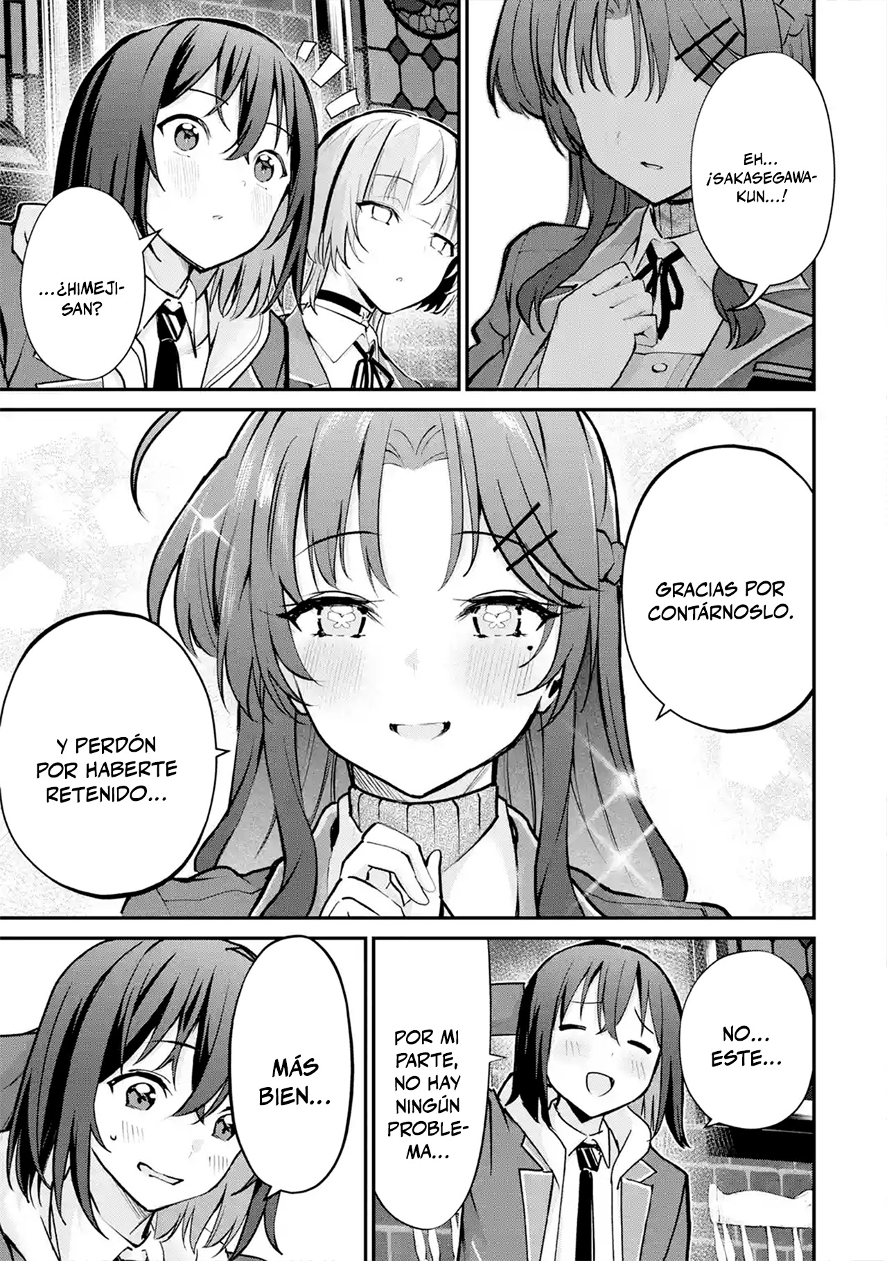 Urakata de sapōto shi teta geinō ikka o tsuihō sa reta boku wa, futsū no seishun o ōka shitai. Capitulo 25 página 15