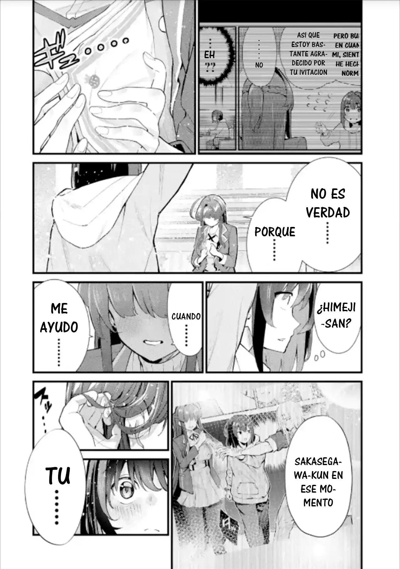 Urakata de sapōto shi teta geinō ikka o tsuihō sa reta boku wa, futsū no seishun o ōka shitai. Capitulo 4: Agradecimiento de una Hermosa y Misteriosa Chica página 18