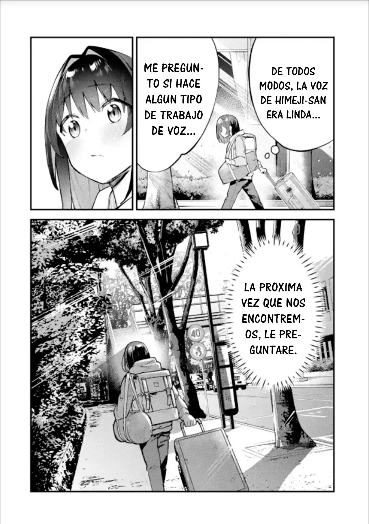 Urakata de sapōto shi teta geinō ikka o tsuihō sa reta boku wa, futsū no seishun o ōka shitai. Capitulo 4: Agradecimiento de una Hermosa y Misteriosa Chica página 22