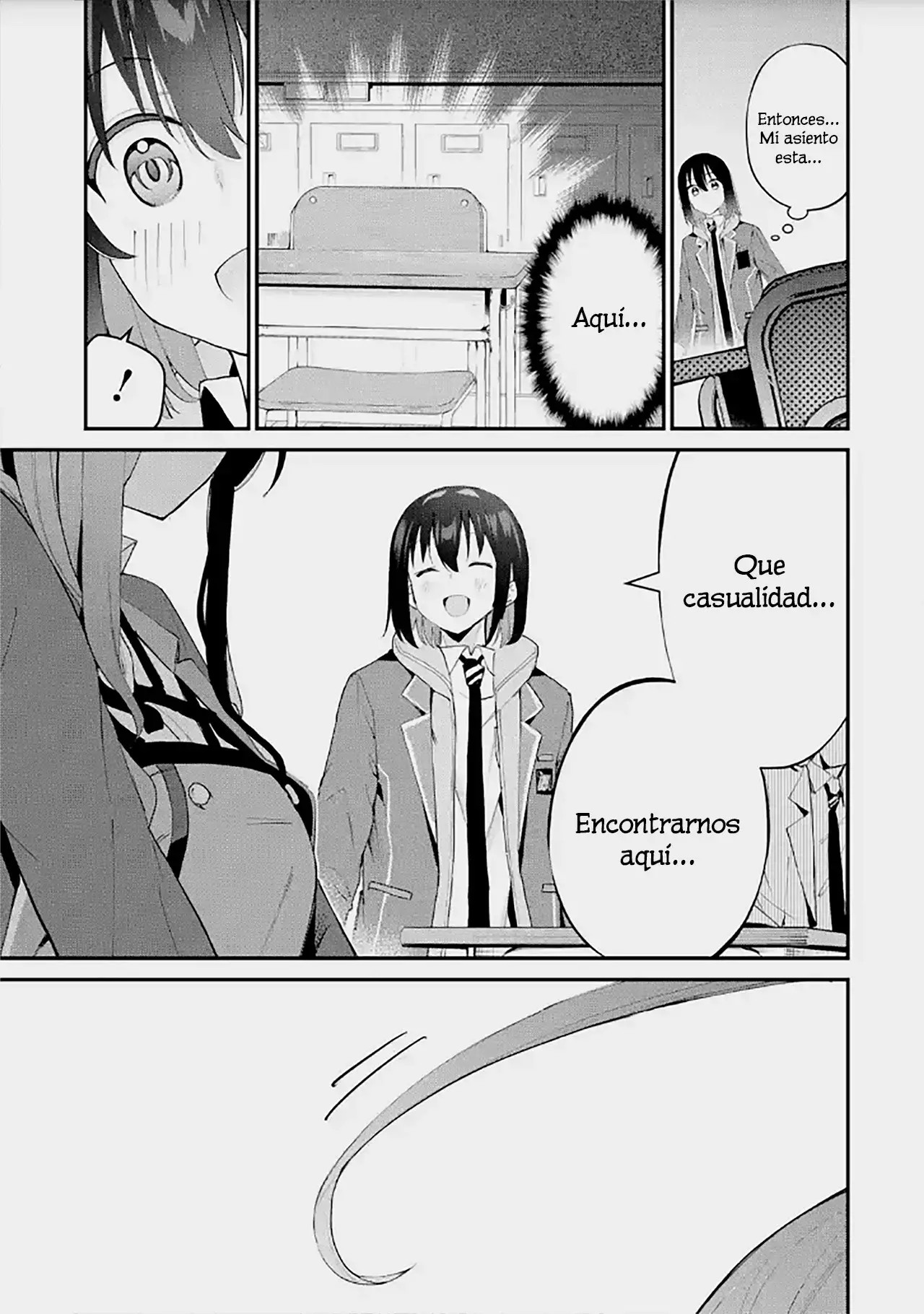 Urakata de sapōto shi teta geinō ikka o tsuihō sa reta boku wa, futsū no seishun o ōka shitai. Capitulo 6: Reunión página 21