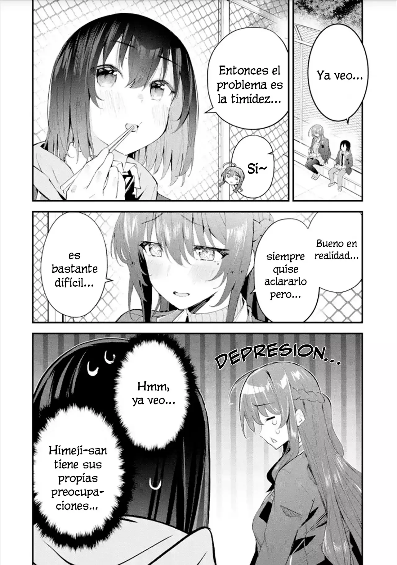 Urakata de sapōto shi teta geinō ikka o tsuihō sa reta boku wa, futsū no seishun o ōka shitai. Capitulo 7: El secreto de Himeji página 12