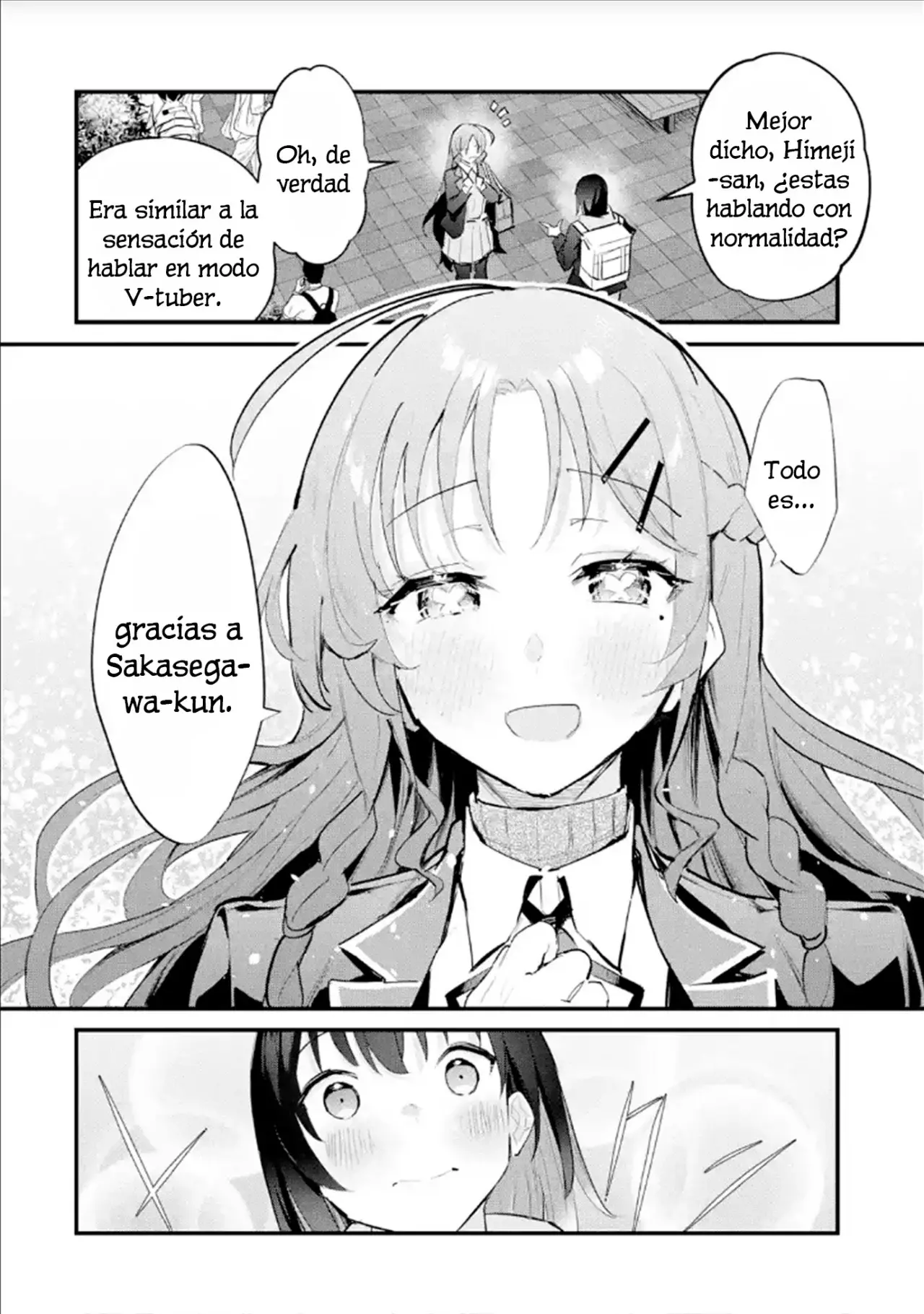 Urakata de sapōto shi teta geinō ikka o tsuihō sa reta boku wa, futsū no seishun o ōka shitai. Capitulo 8: ¡Hagamos algo lindo! página 22