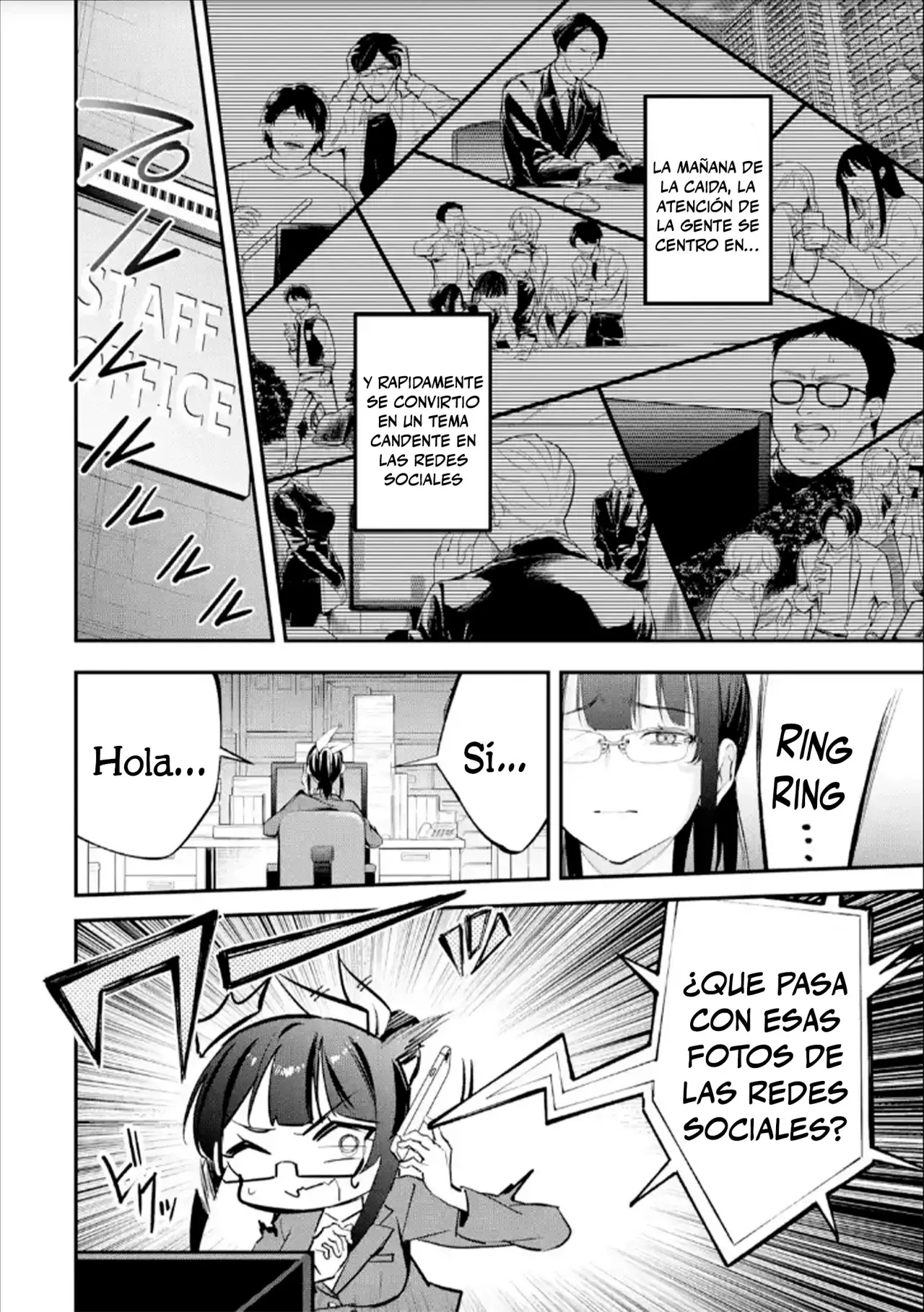 Urakata de sapōto shi teta geinō ikka o tsuihō sa reta boku wa, futsū no seishun o ōka shitai. Capitulo 9: EL caso de Mutsuki página 18