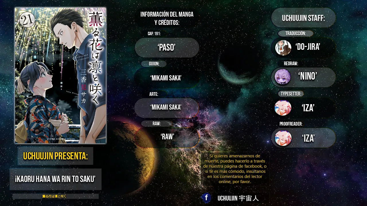 Kaoru Hana Wa Rin To Saku Capitulo 191 página 2