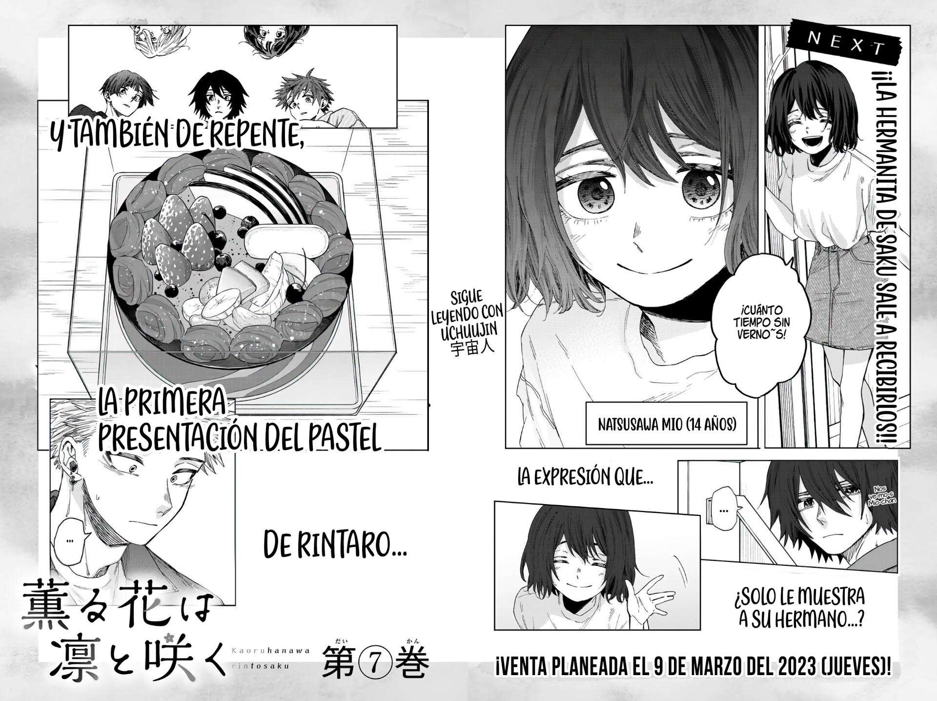Kaoru Hana Wa Rin To Saku Capitulo 37.5 página 8