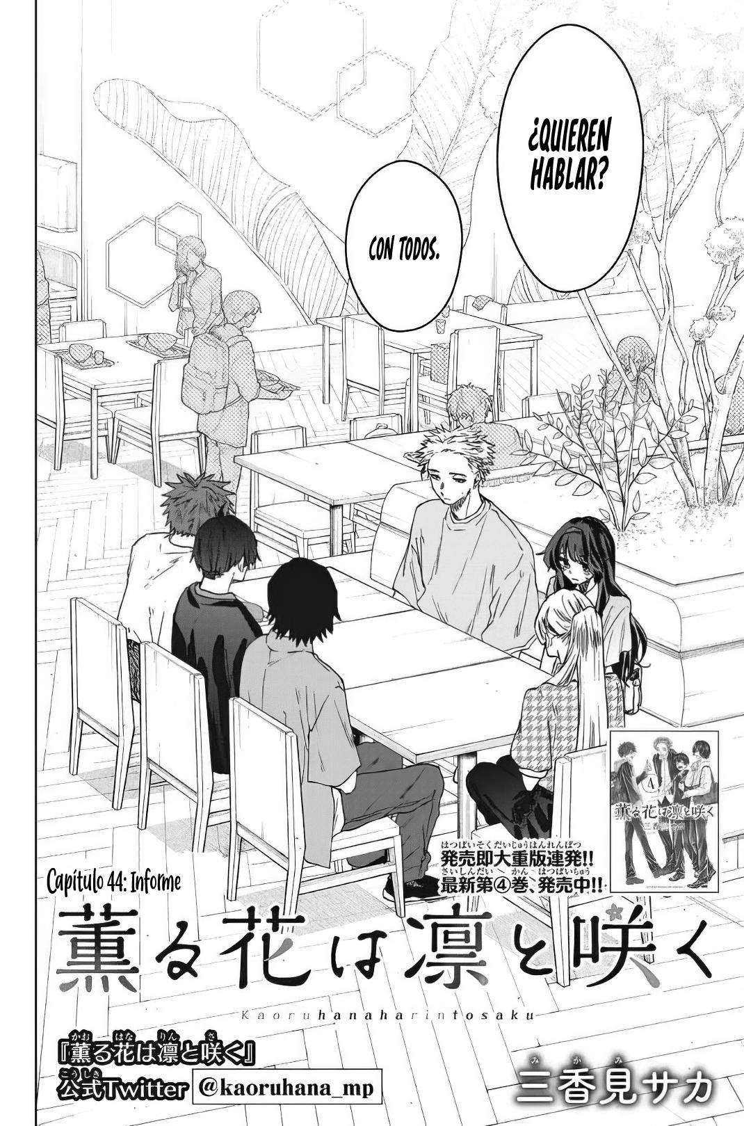 Kaoru Hana Wa Rin To Saku Capitulo 44 página 6