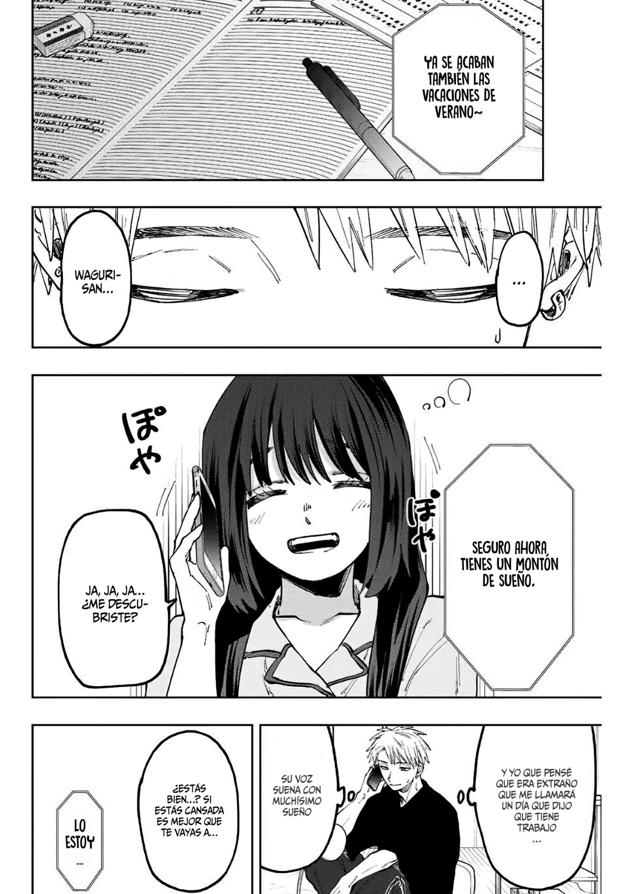 Kaoru Hana Wa Rin To Saku Capitulo 52: El trabajo de medio tiempo de Waguri-san. página 5