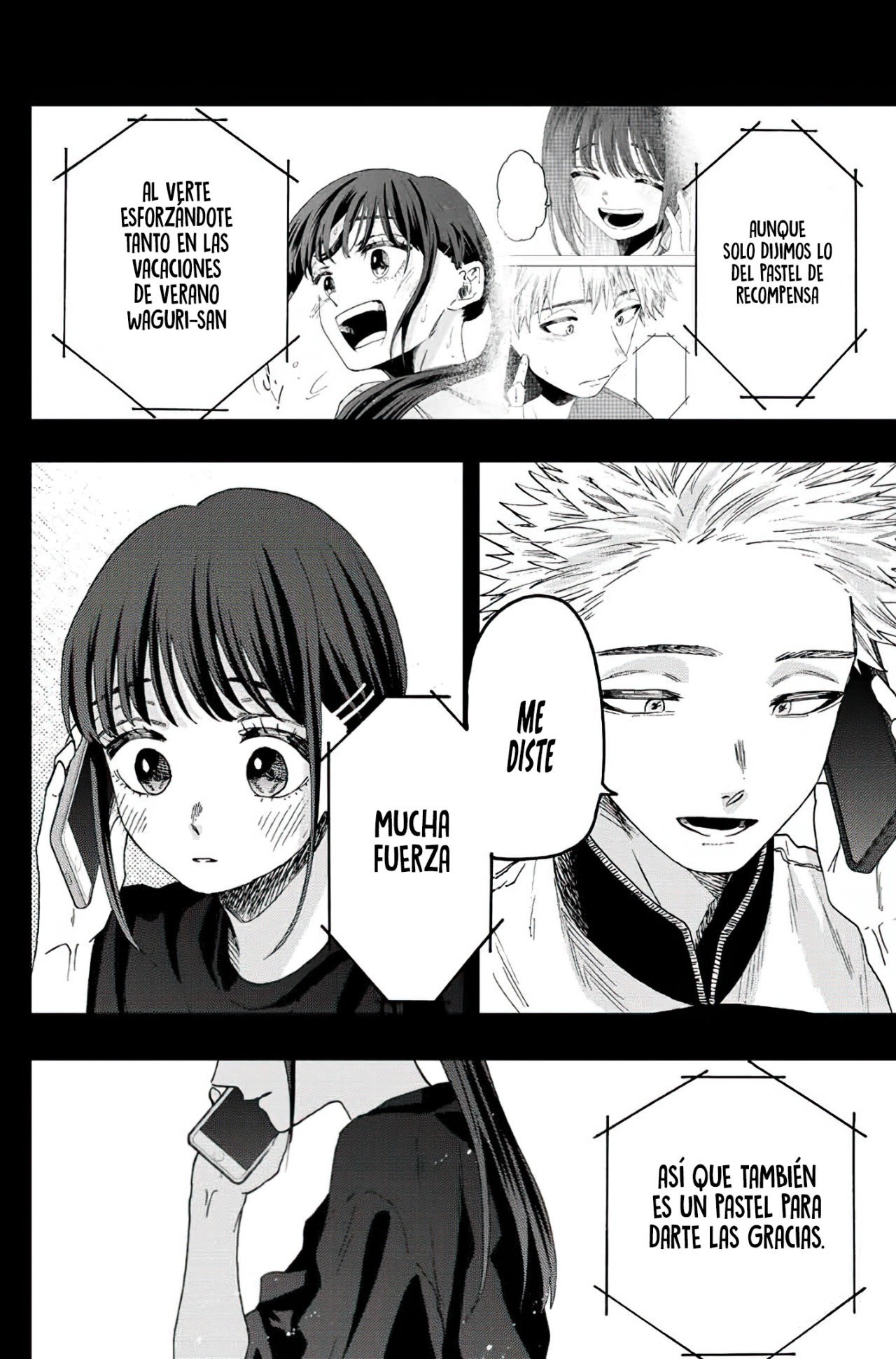 Kaoru Hana Wa Rin To Saku Capitulo 54: El Pastel de Recompensa. página 15