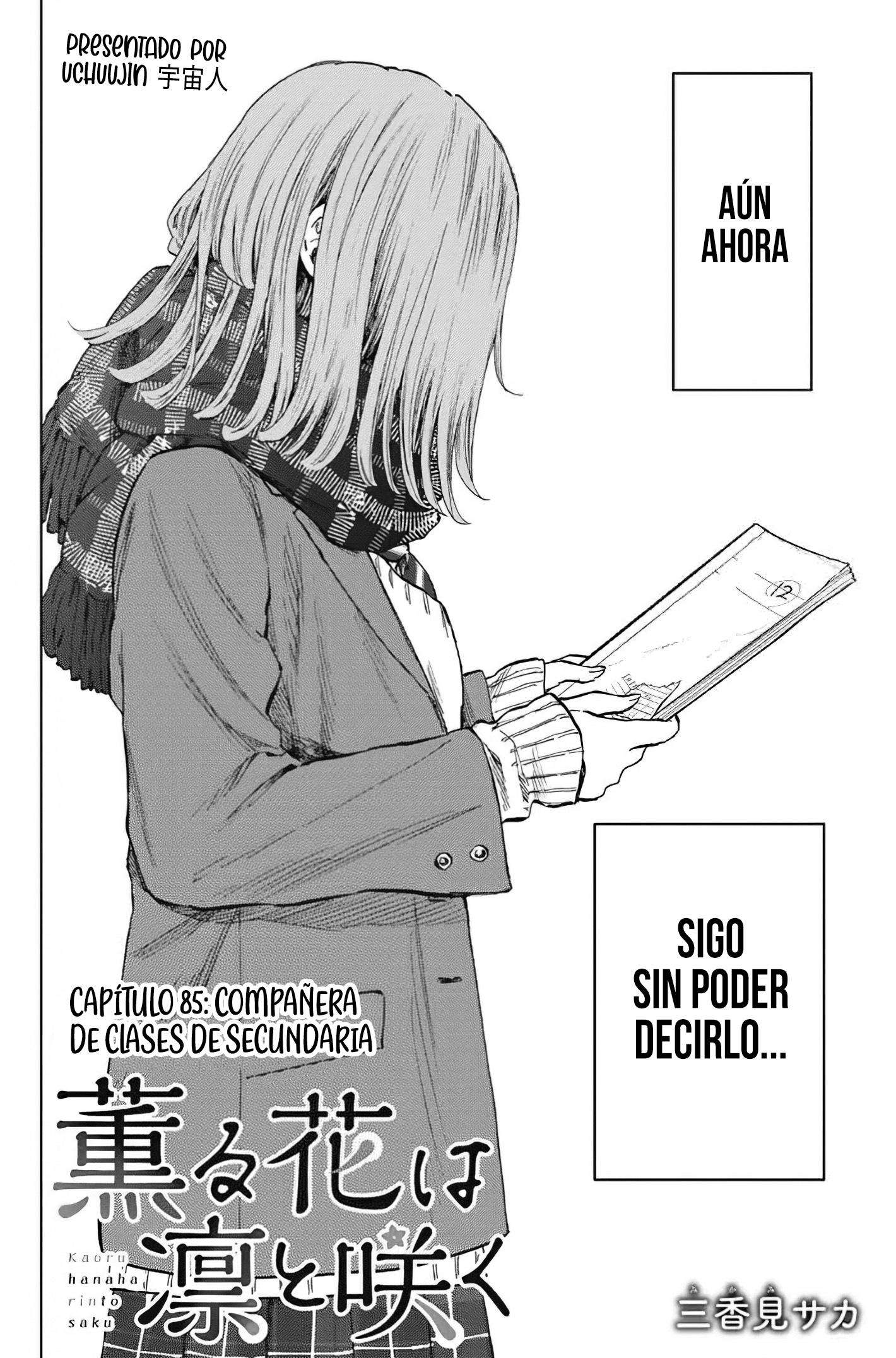 Kaoru Hana Wa Rin To Saku Capitulo 85 página 4