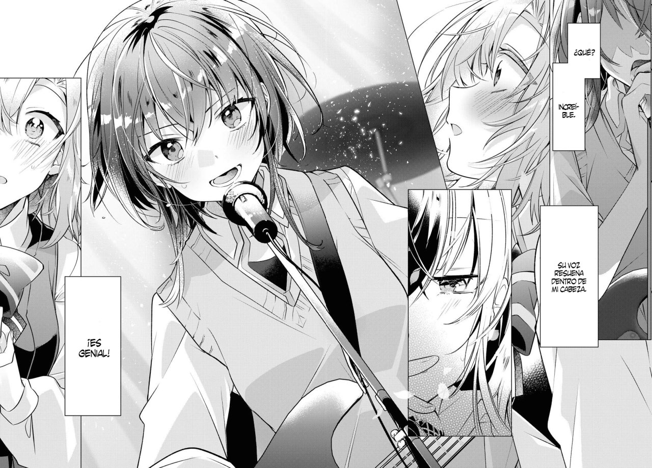 Whispering You a Love Song Capitulo 1: El Tejado, una Guitarra, &amp; Senpai. página 10