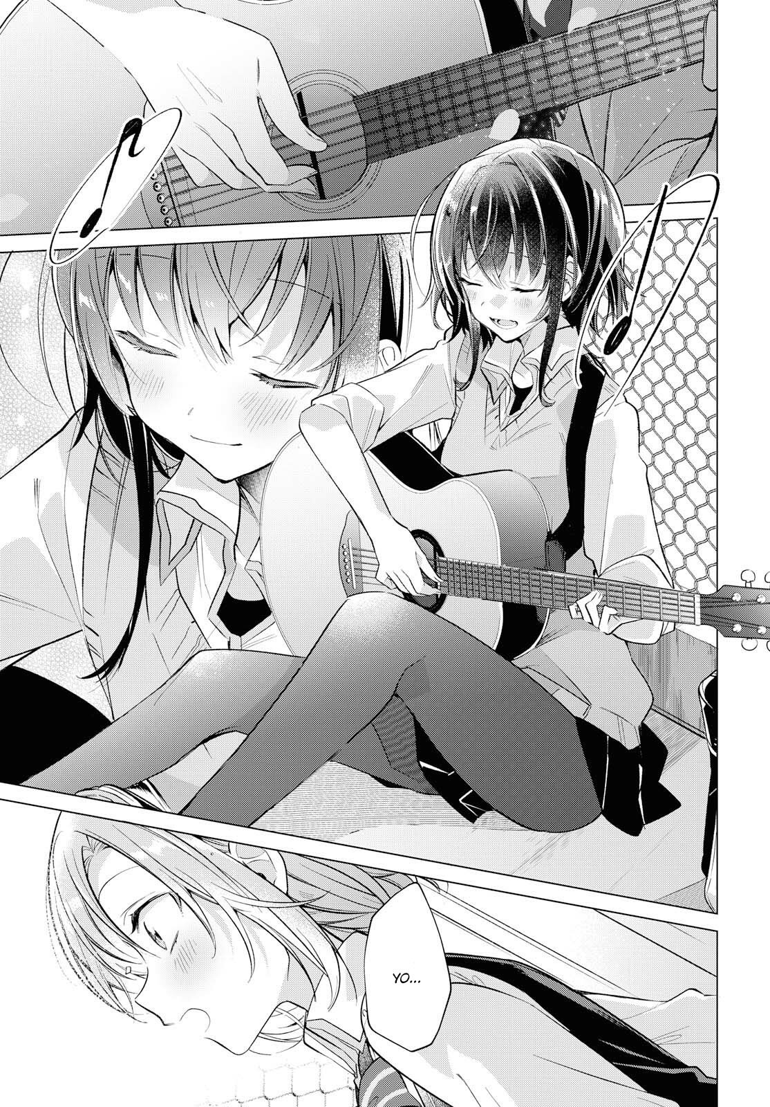 Whispering You a Love Song Capitulo 1: El Tejado, una Guitarra, &amp; Senpai. página 26