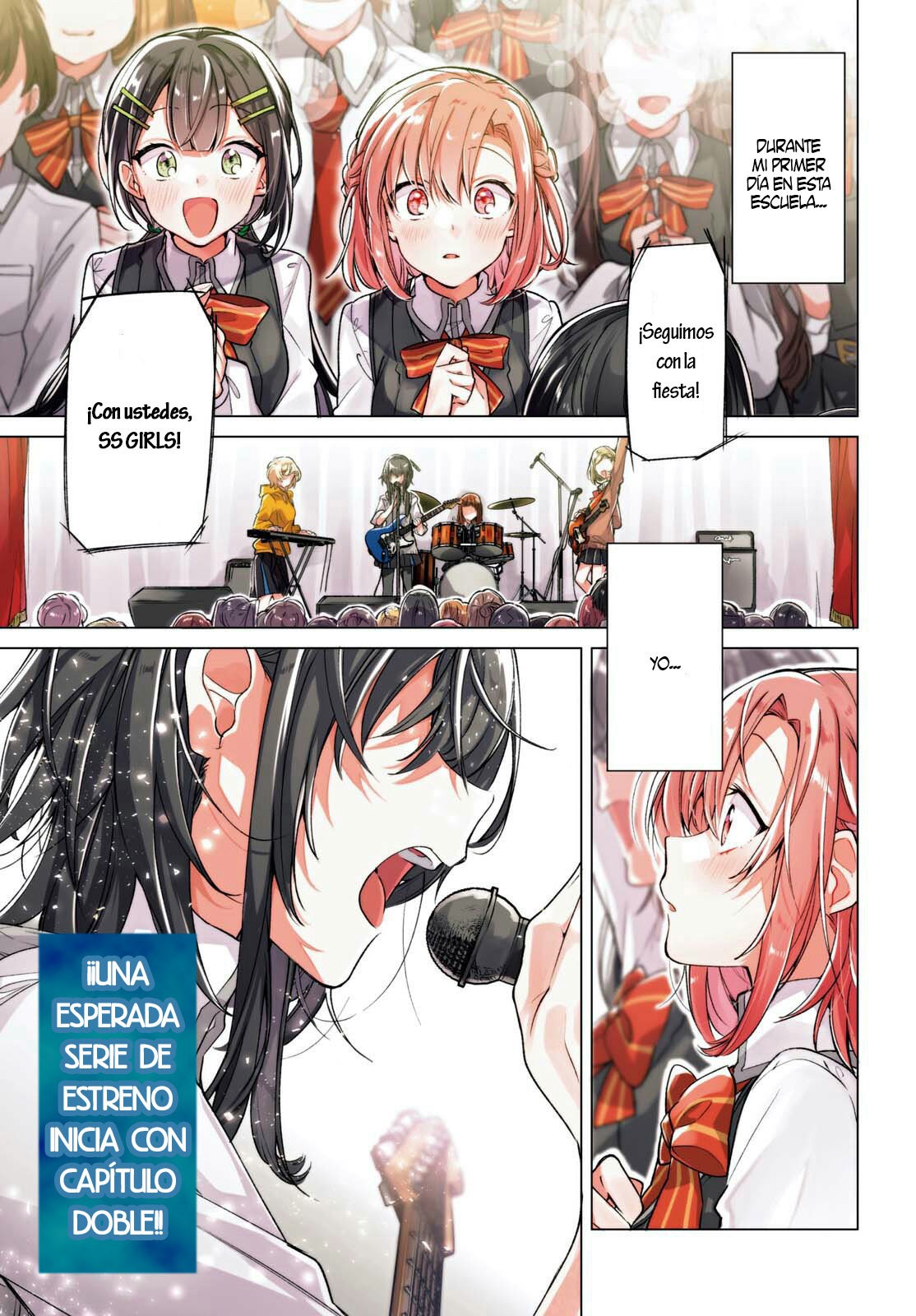 Whispering You a Love Song Capitulo 1: El Tejado, una Guitarra, &amp; Senpai. página 3