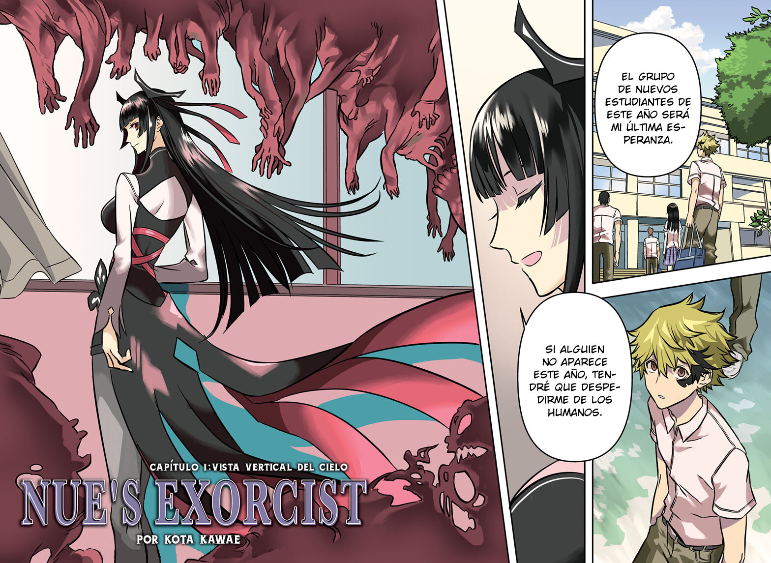 Nue's Exorcist Capitulo 1: Vista retrato del cielo página 2