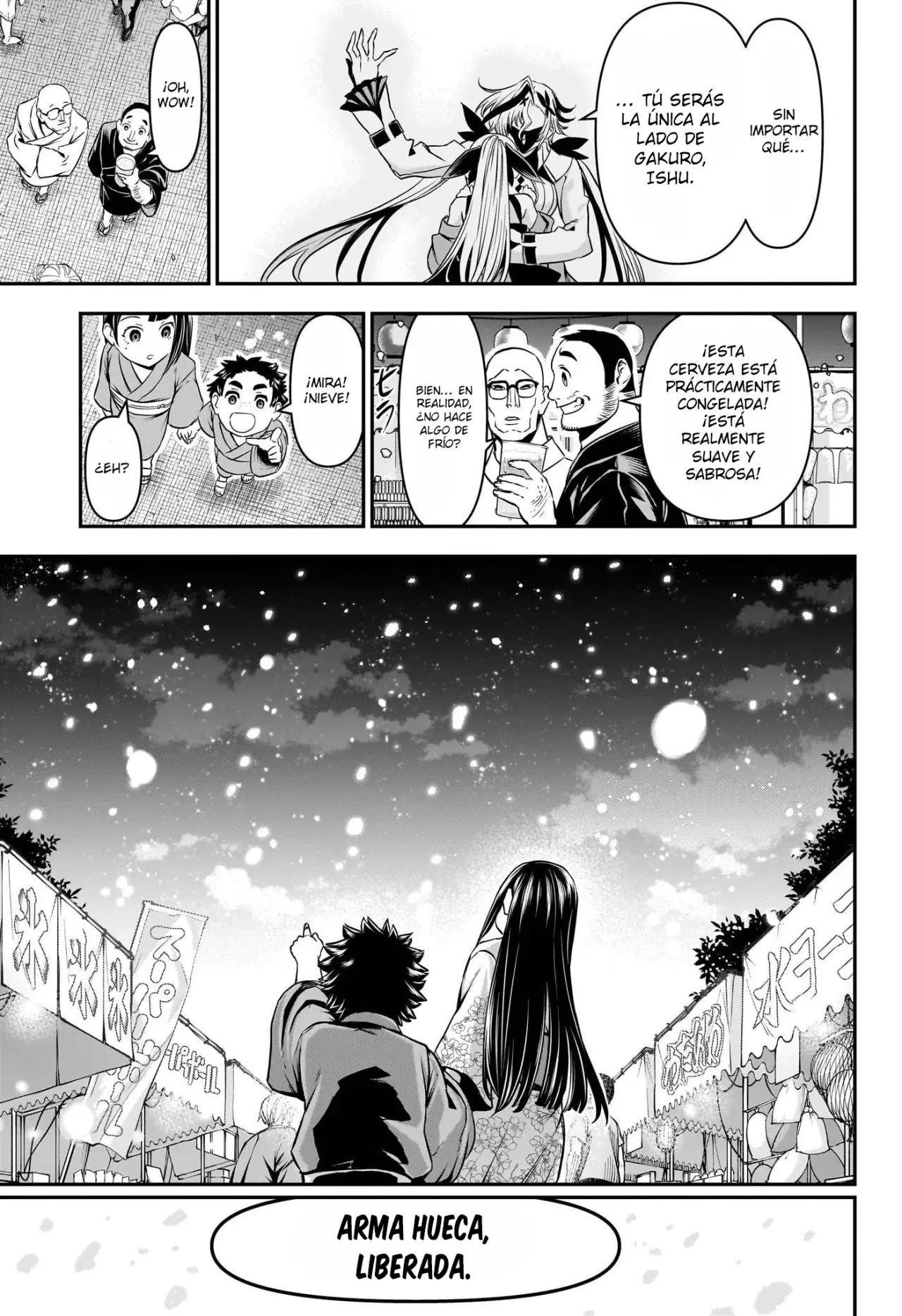 Nue's Exorcist Capitulo 100: Nieve y fuegos artificiales página 6