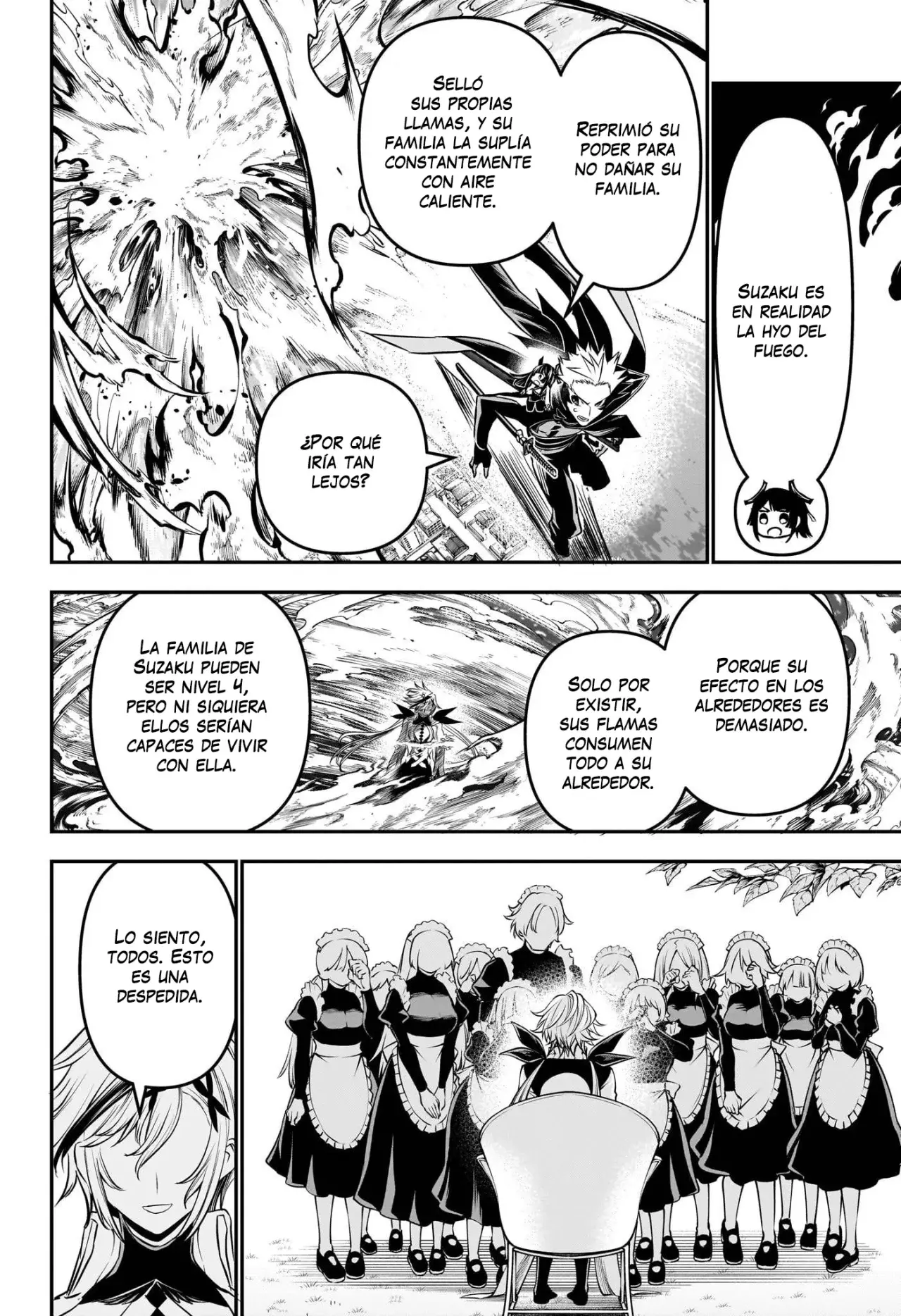 Nue's Exorcist Capitulo 111: Aurora de la llama ardiente página 8