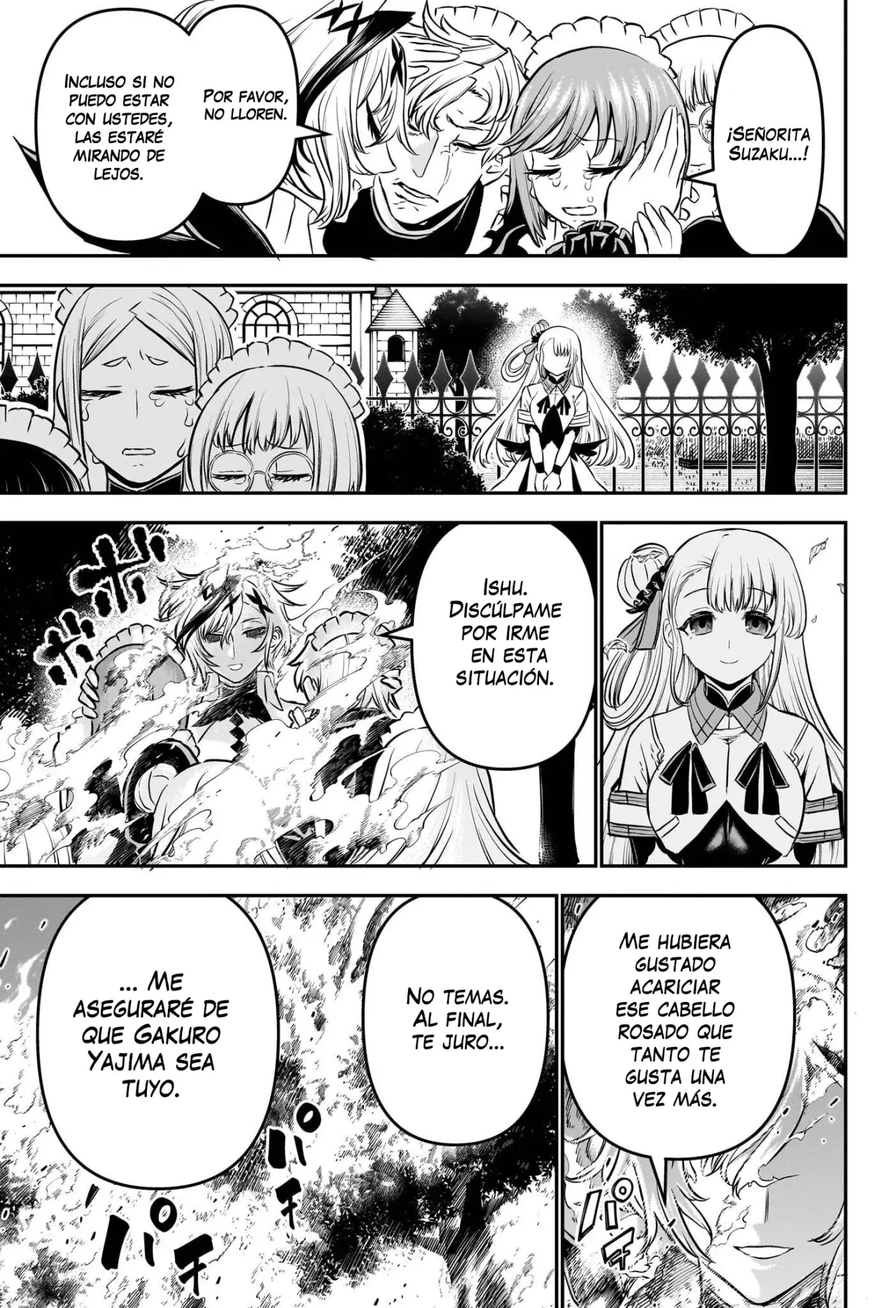 Nue's Exorcist Capitulo 111: Aurora de la llama ardiente página 9