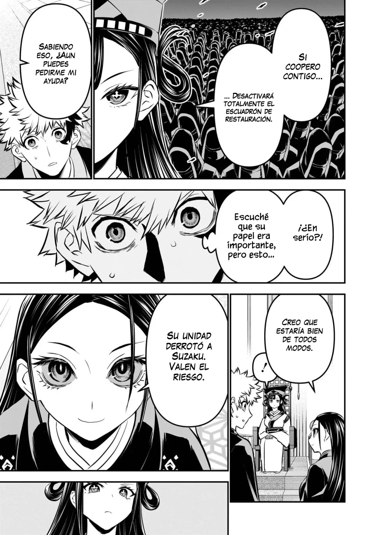 Nue's Exorcist Capitulo 115: Un hombre indignante página 6