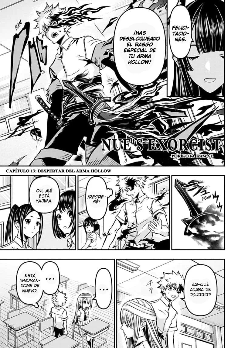 Nue's Exorcist Capitulo 13: El despertar del arma hollow página 3