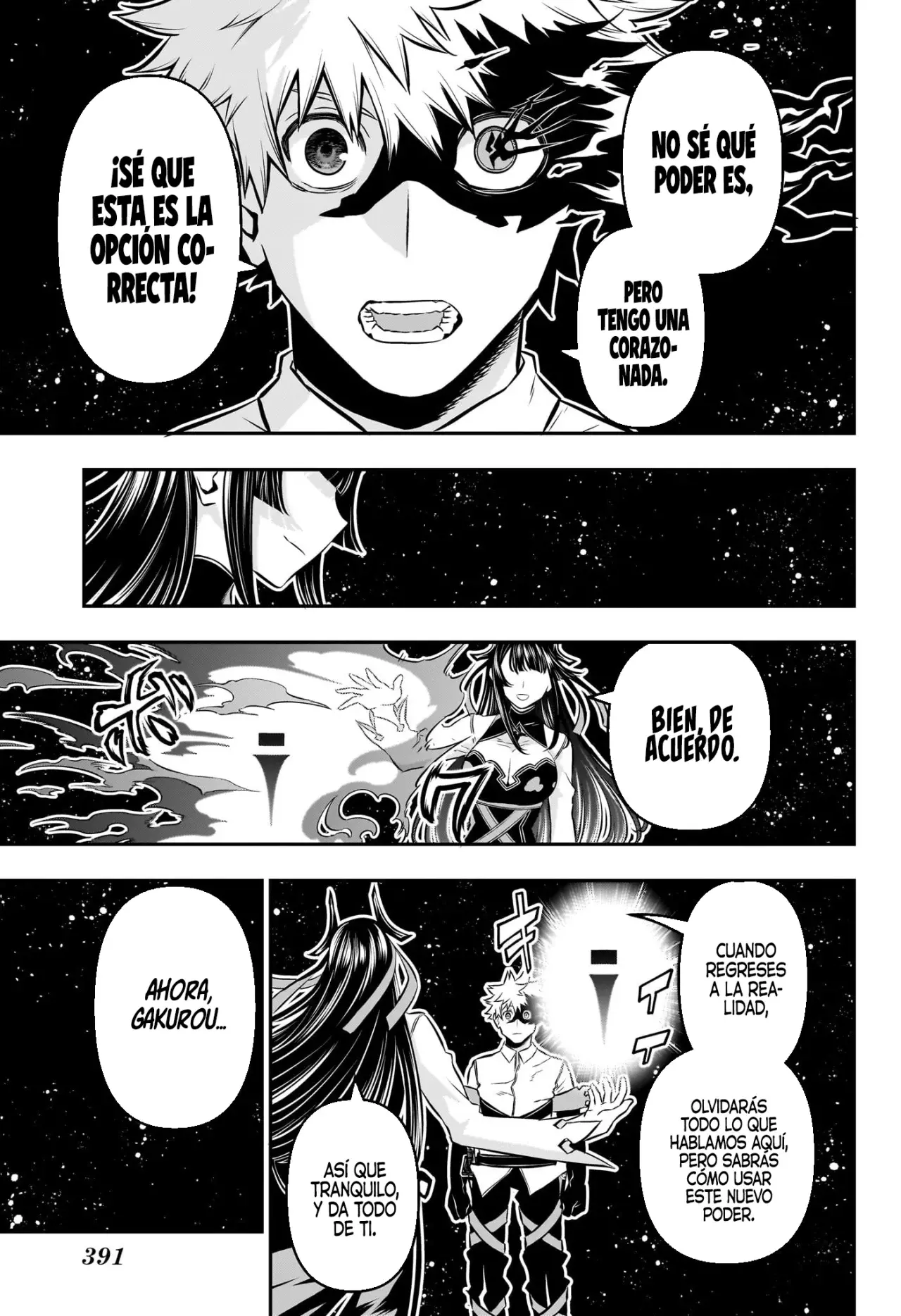 Nue's Exorcist Capitulo 39: La elección de Gakurou página 9