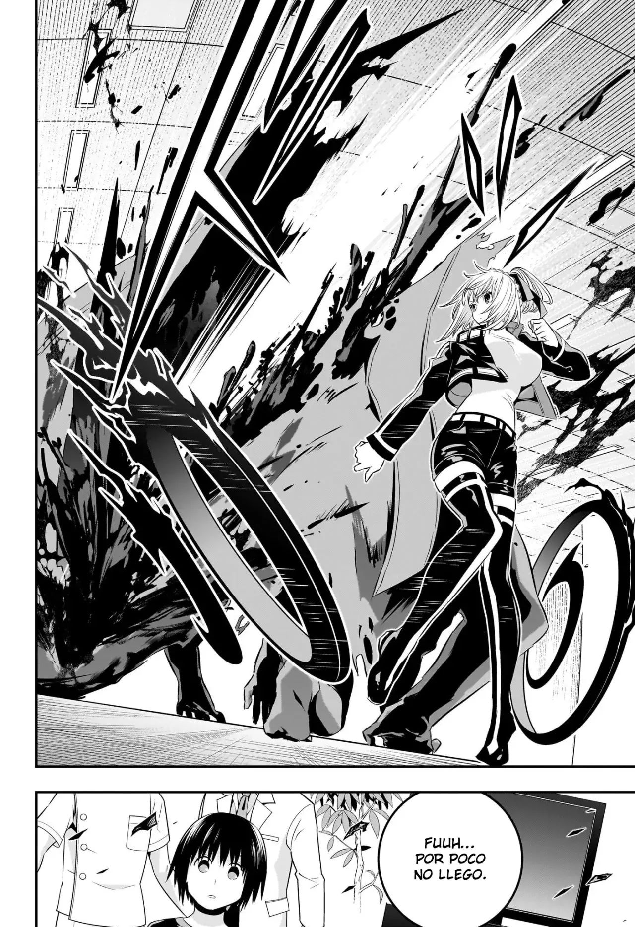 Nue's Exorcist Capitulo 54: La pelea de Gakurou y Senpai página 15