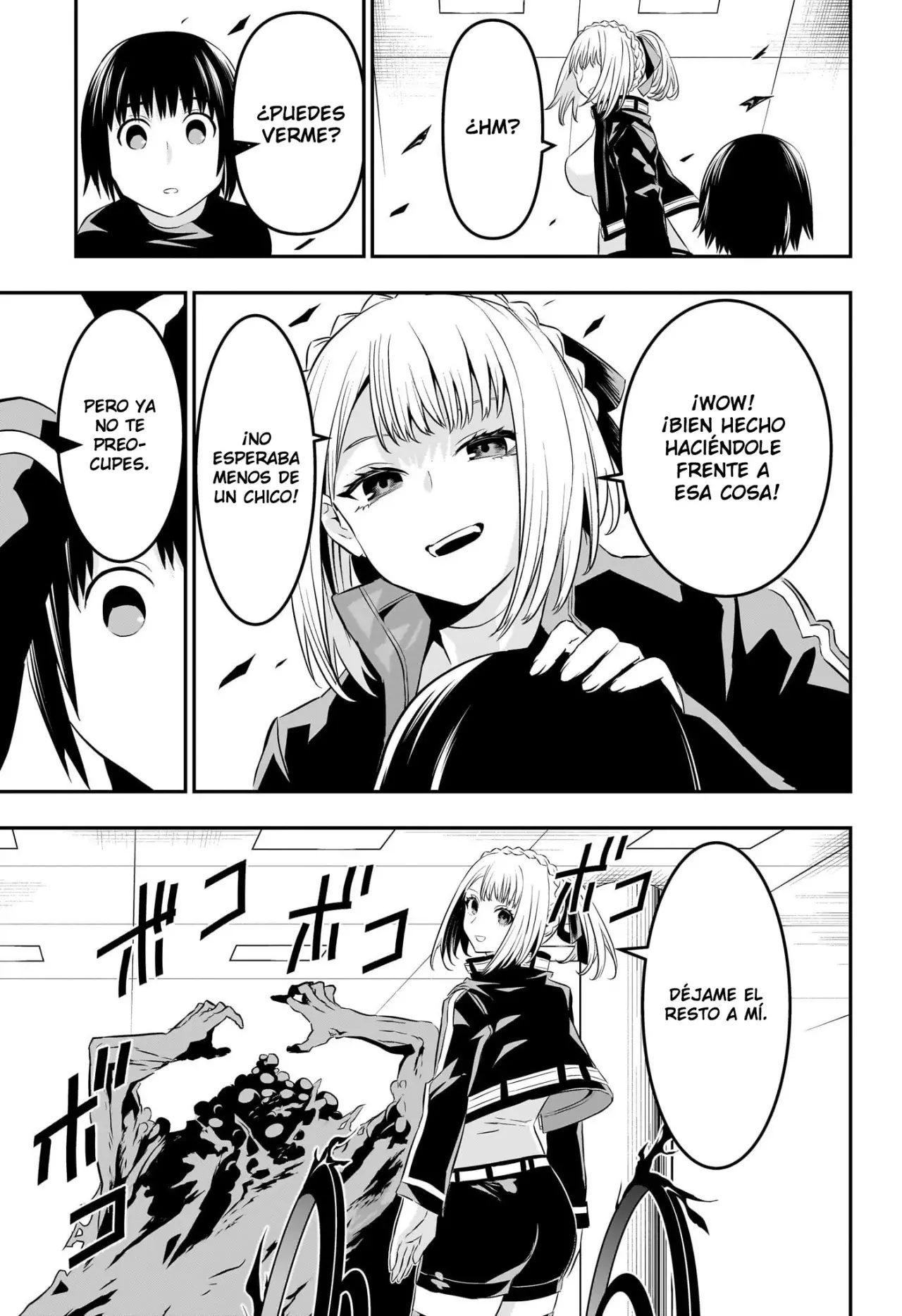 Nue's Exorcist Capitulo 54: La pelea de Gakurou y Senpai página 16