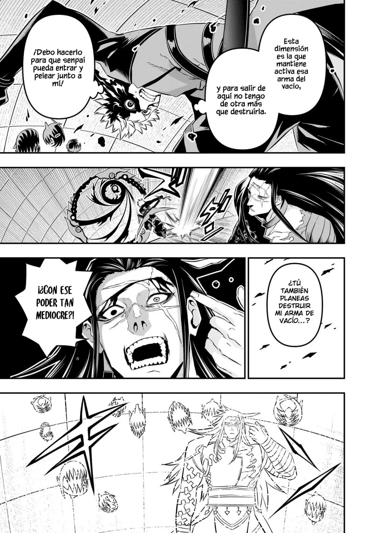 Nue's Exorcist Capitulo 54: La pelea de Gakurou y Senpai página 6