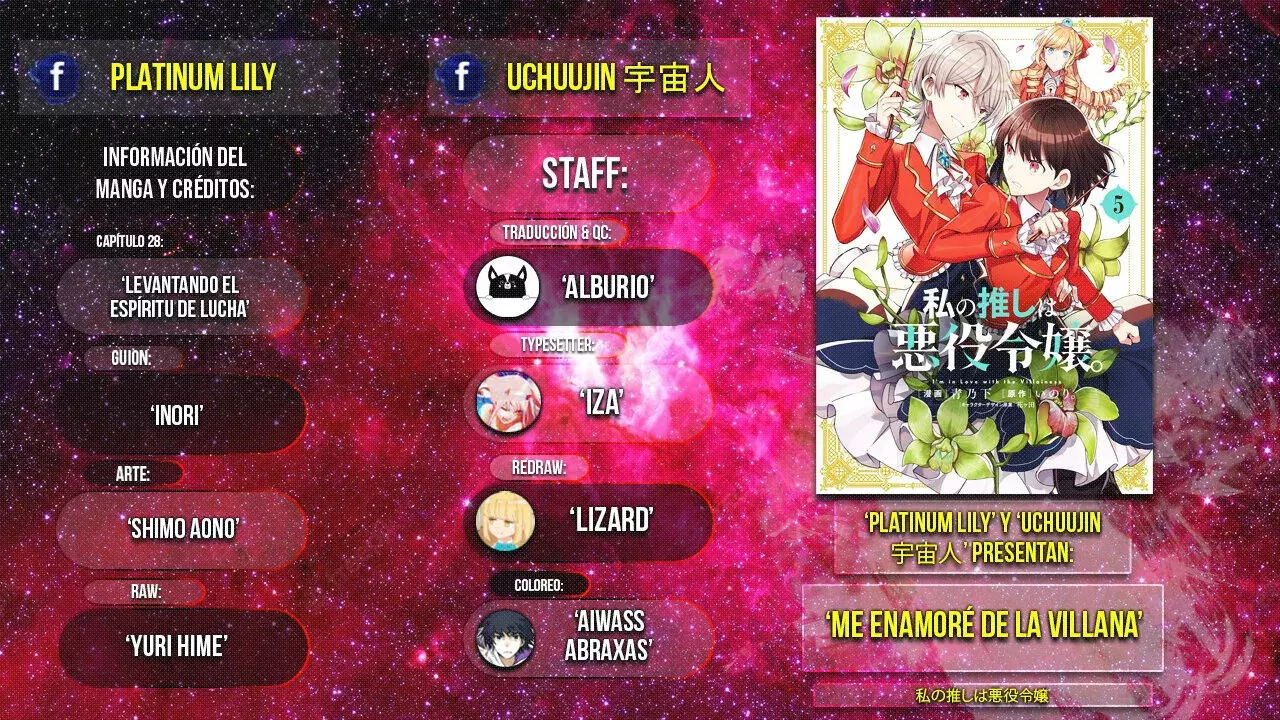 Watashi no Oshi wa Akuyaku Reijou Capitulo 28: Levantando el Espíritu de Lucha. página 2