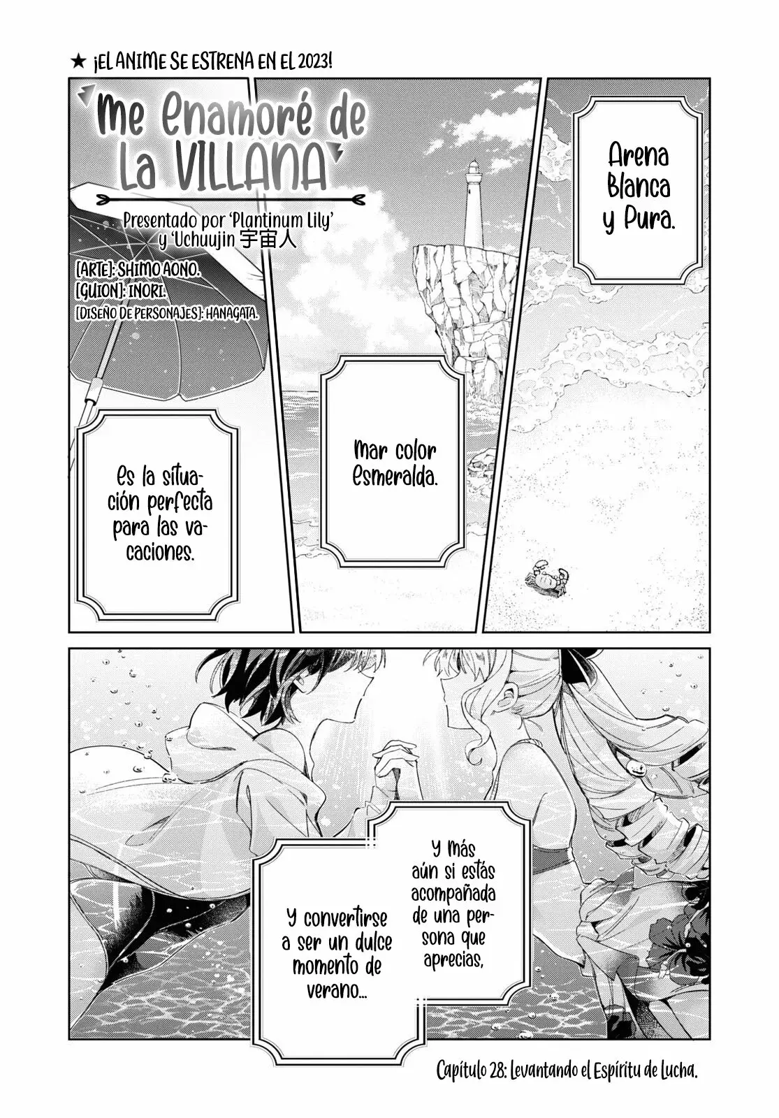 Watashi no Oshi wa Akuyaku Reijou Capitulo 28: Levantando el Espíritu de Lucha. página 4