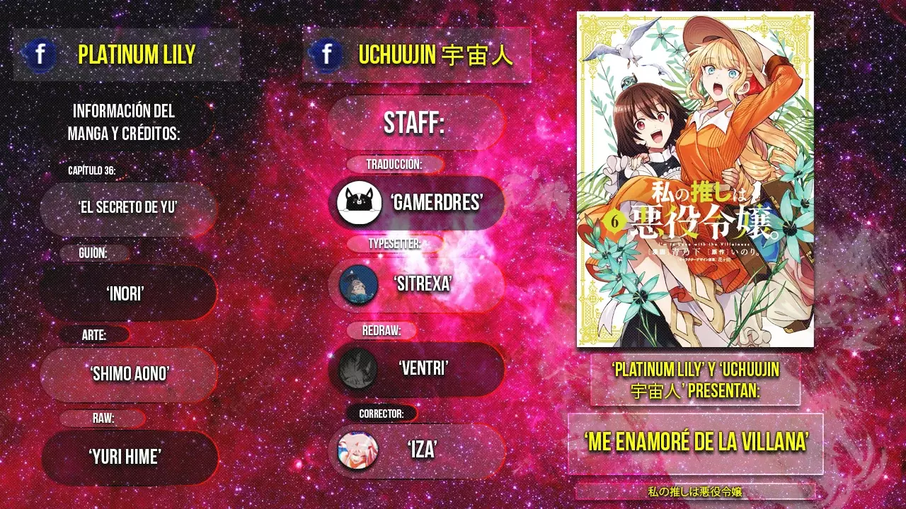 Watashi no Oshi wa Akuyaku Reijou Capitulo 36: El Secreto de Yu. página 2