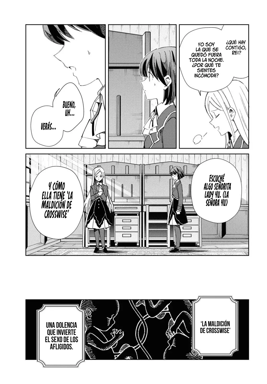 Watashi no Oshi wa Akuyaku Reijou Capitulo 36: El Secreto de Yu. página 8