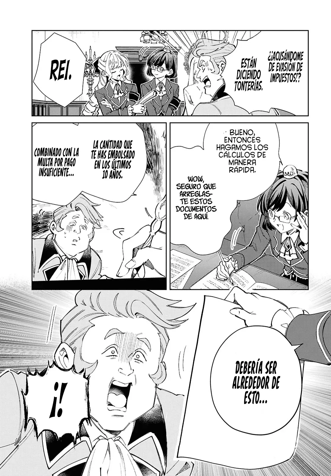 Watashi no Oshi wa Akuyaku Reijou Capitulo 42: Castigo. página 6