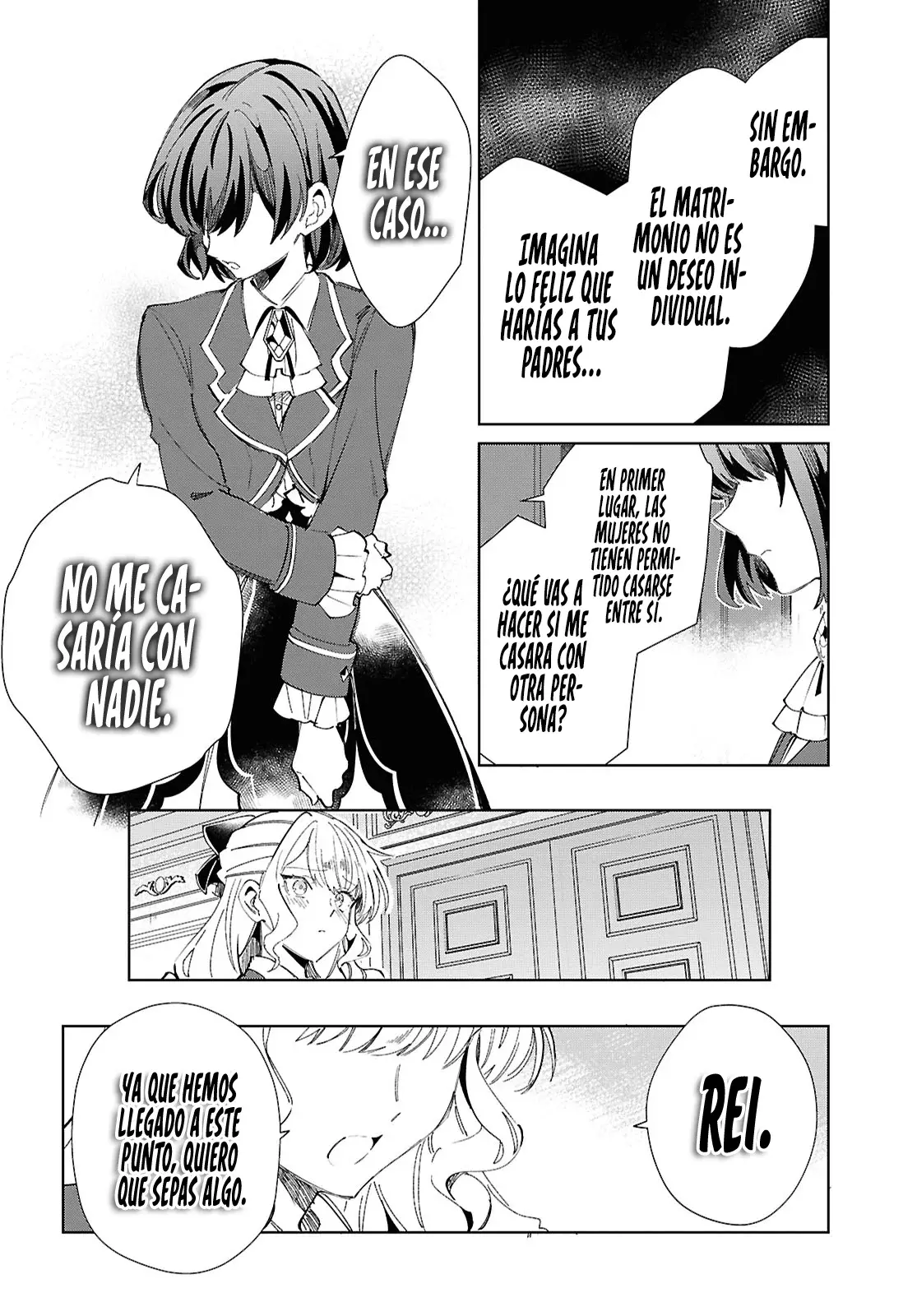 Watashi no Oshi wa Akuyaku Reijou Capitulo 45: Punto Muerto. página 27
