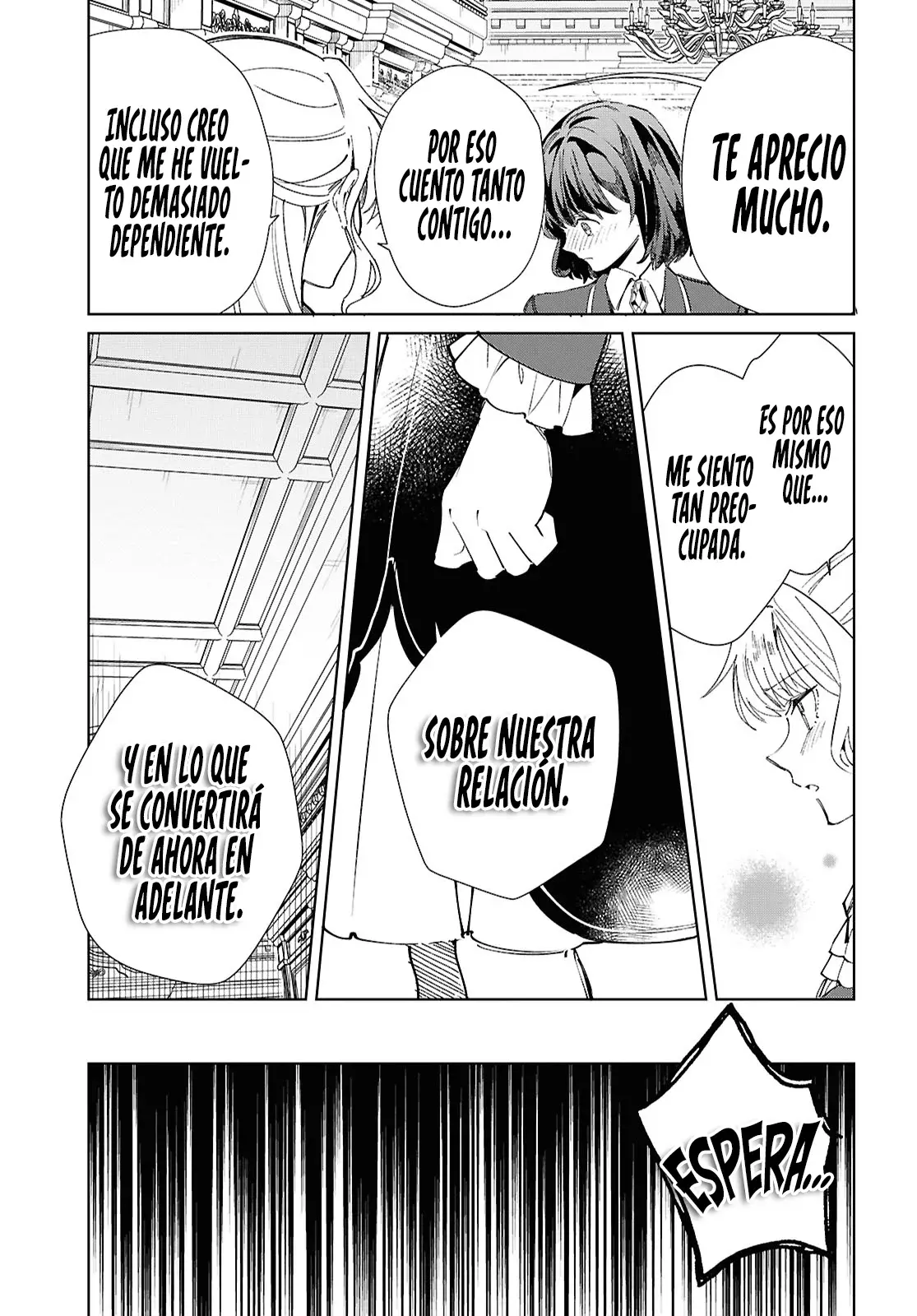 Watashi no Oshi wa Akuyaku Reijou Capitulo 45: Punto Muerto. página 28