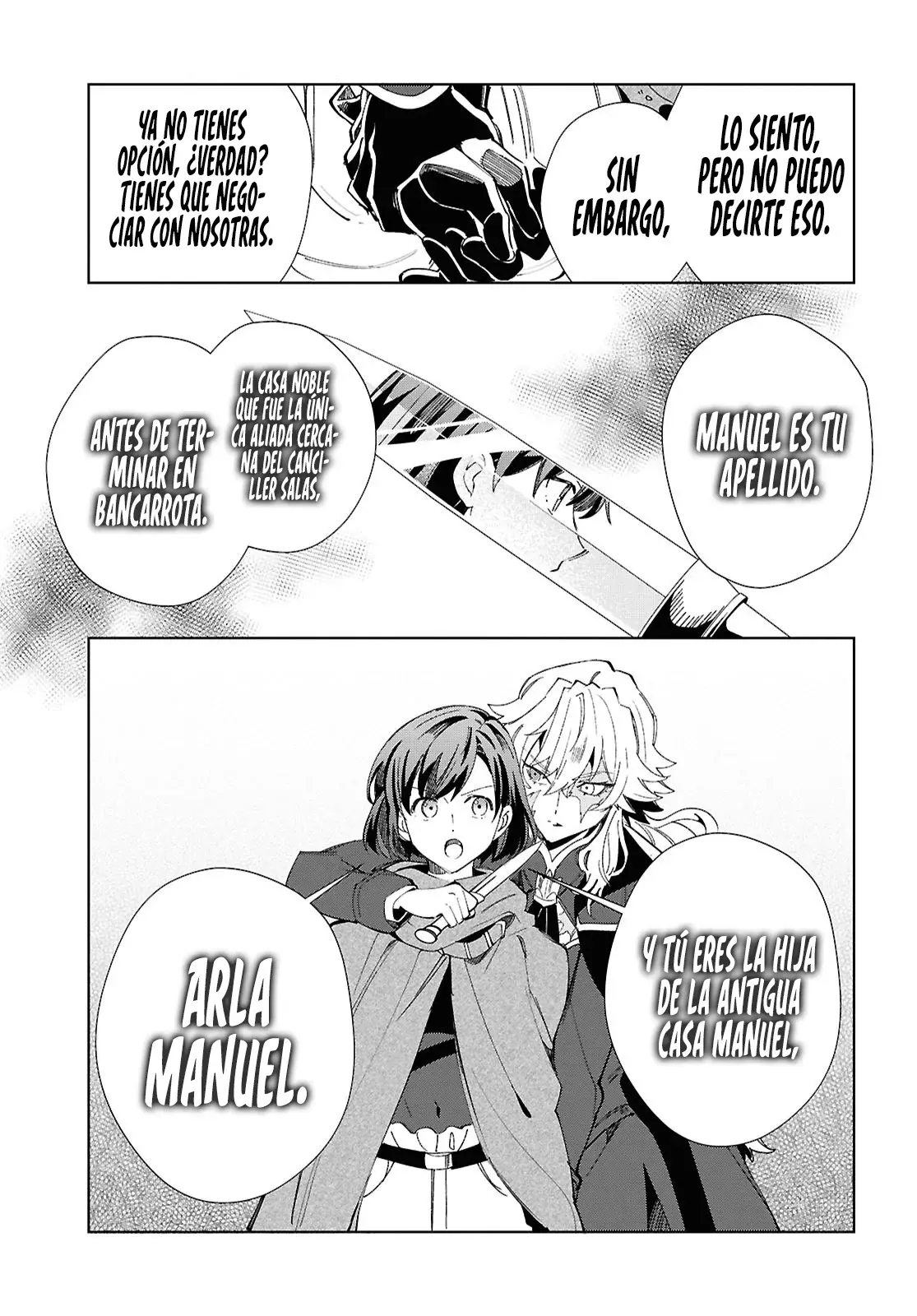 Watashi no Oshi wa Akuyaku Reijou Capitulo 46: Resistencia. página 34