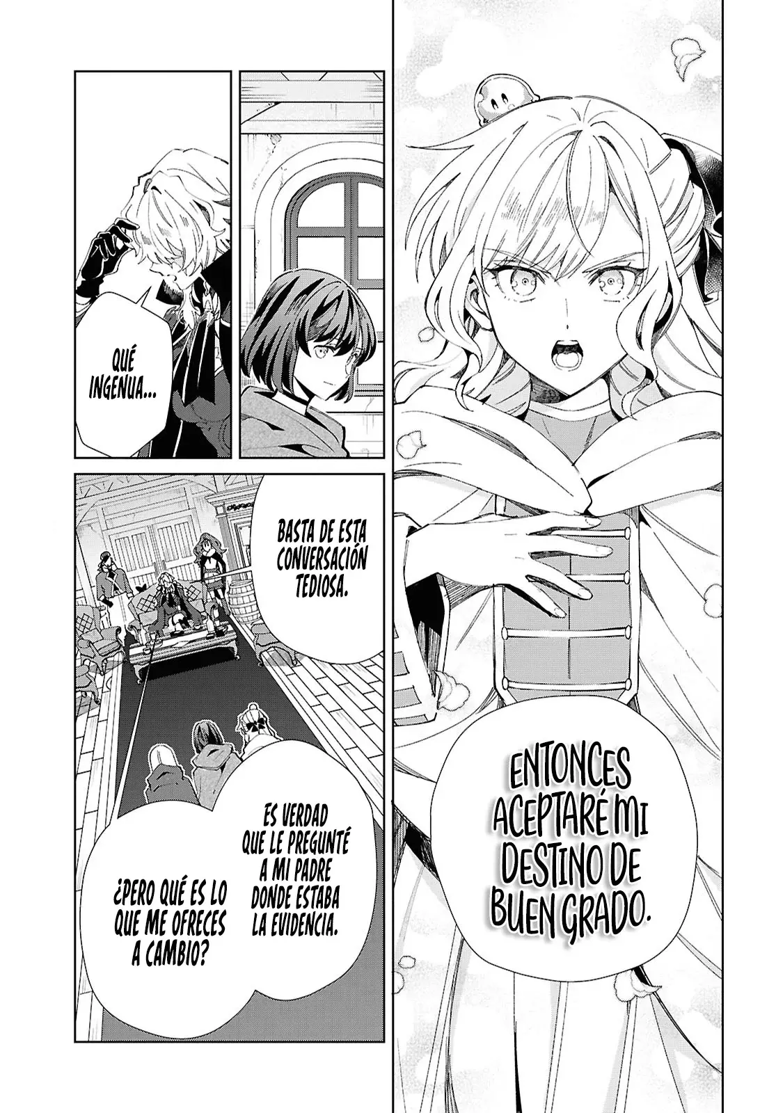 Watashi no Oshi wa Akuyaku Reijou Capitulo 47: Venganza e Ideales. página 14
