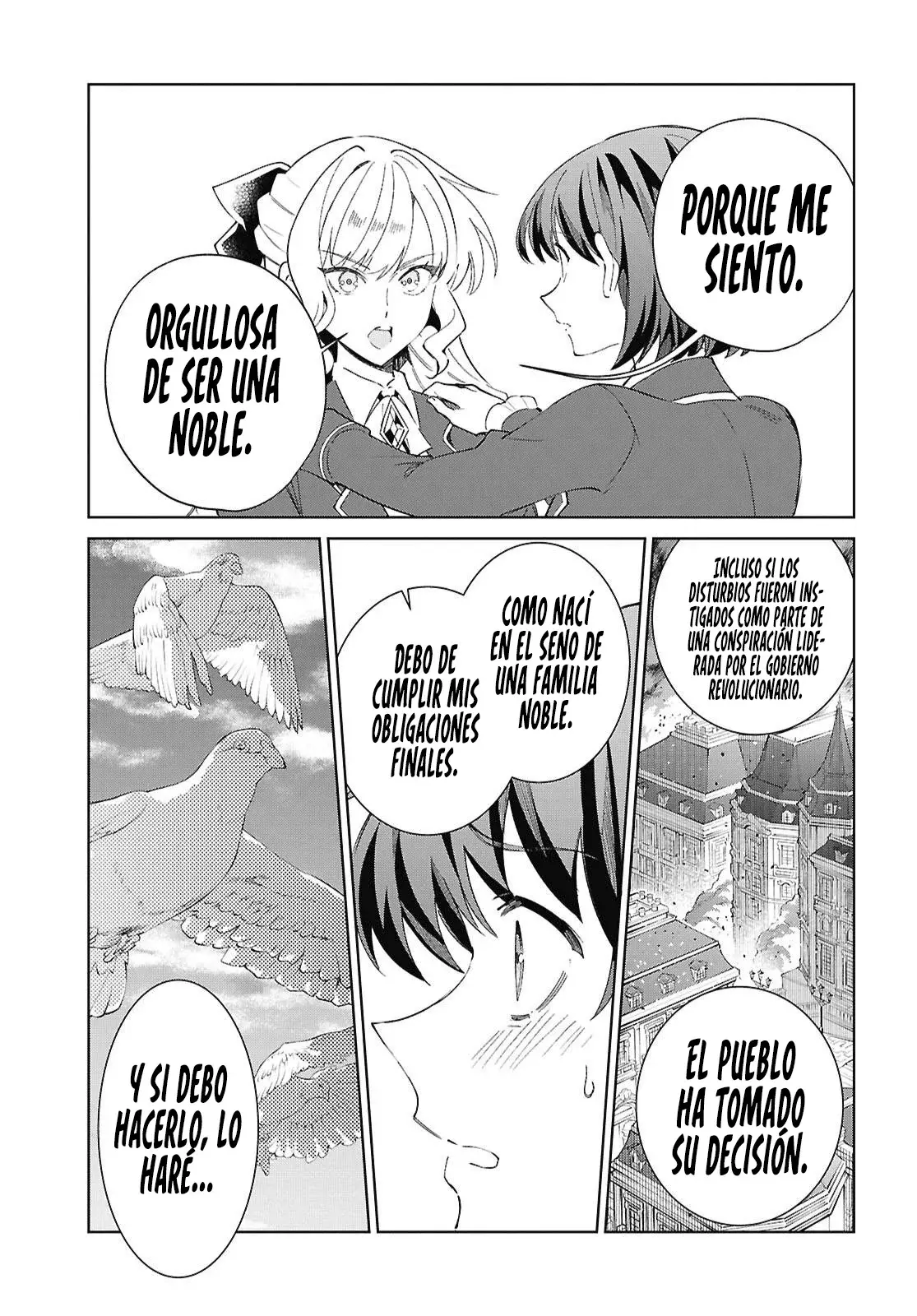 Watashi no Oshi wa Akuyaku Reijou Capitulo 58: En el Año 2015 de la Historia del Reino, en el Onceavo día del mes 11. página 27