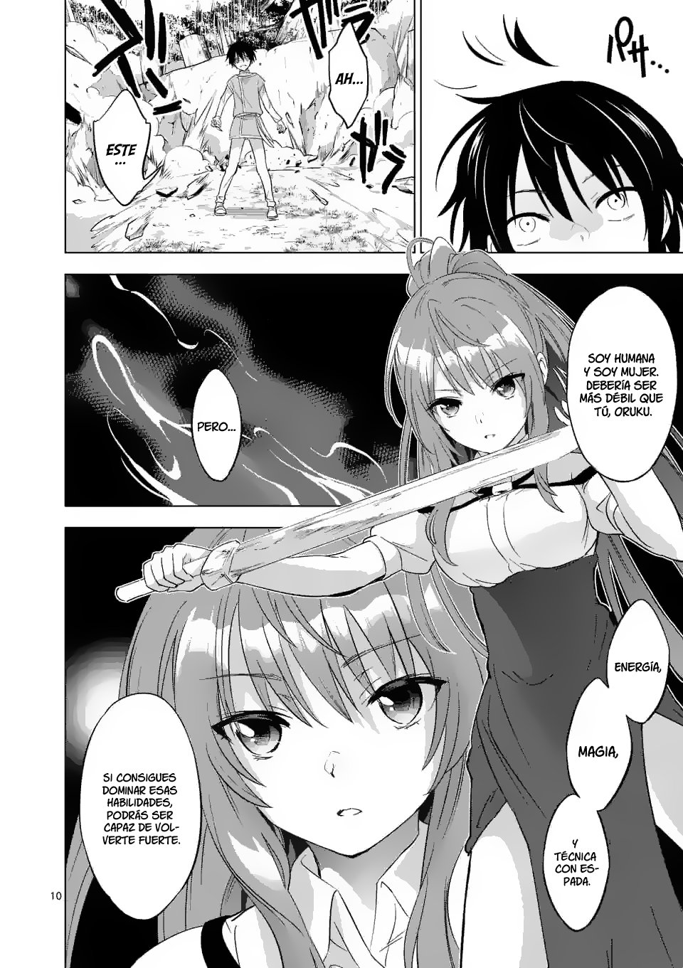 Shijou Saikyou Orc-san no Tanoshii Tanetsuke Harem Zukuri Capitulo 1: La divertida vida del orco más poderoso de la historia, creando un harem en un mundo alternativo página 10