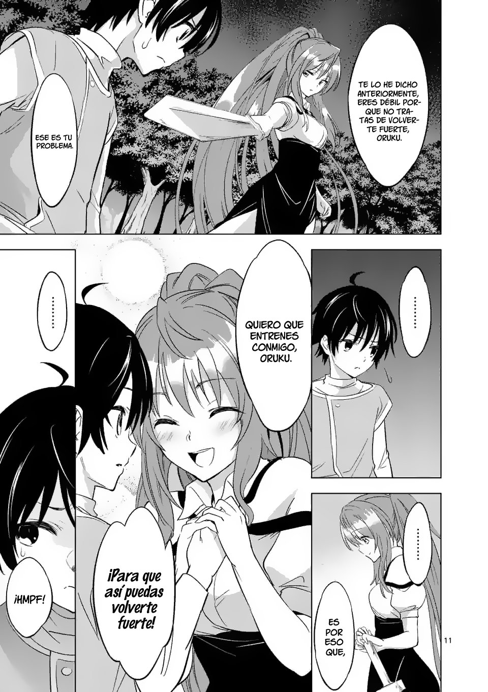 Shijou Saikyou Orc-san no Tanoshii Tanetsuke Harem Zukuri Capitulo 1: La divertida vida del orco más poderoso de la historia, creando un harem en un mundo alternativo página 11