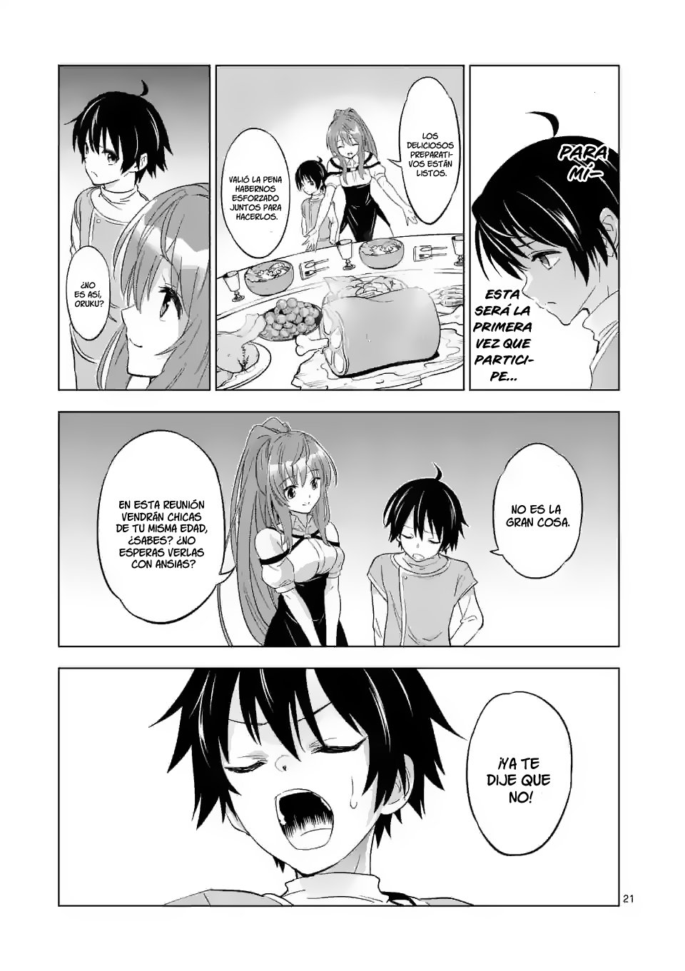 Shijou Saikyou Orc-san no Tanoshii Tanetsuke Harem Zukuri Capitulo 1: La divertida vida del orco más poderoso de la historia, creando un harem en un mundo alternativo página 21