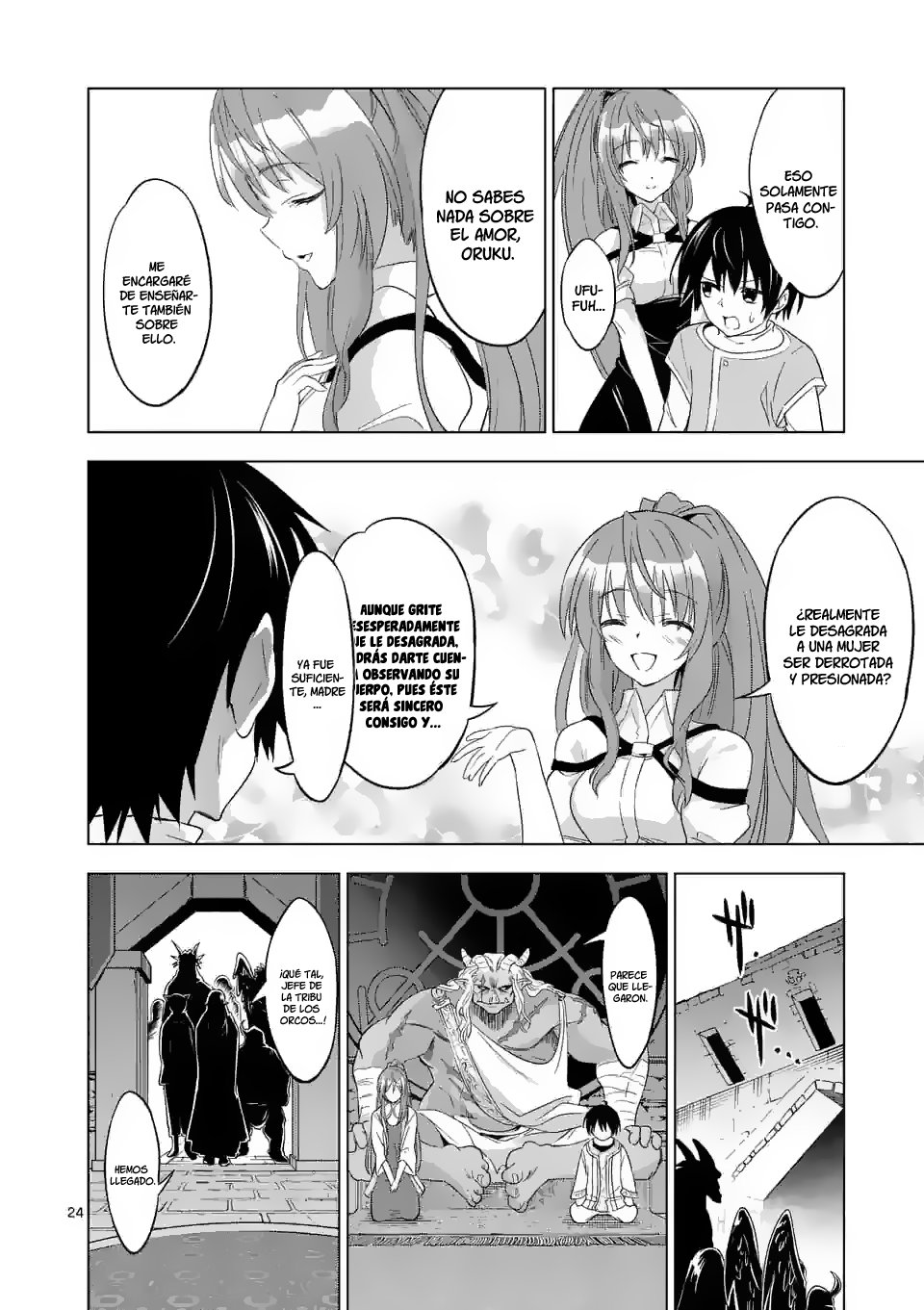 Shijou Saikyou Orc-san no Tanoshii Tanetsuke Harem Zukuri Capitulo 1: La divertida vida del orco más poderoso de la historia, creando un harem en un mundo alternativo página 24