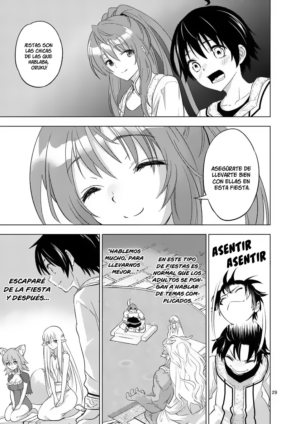 Shijou Saikyou Orc-san no Tanoshii Tanetsuke Harem Zukuri Capitulo 1: La divertida vida del orco más poderoso de la historia, creando un harem en un mundo alternativo página 28