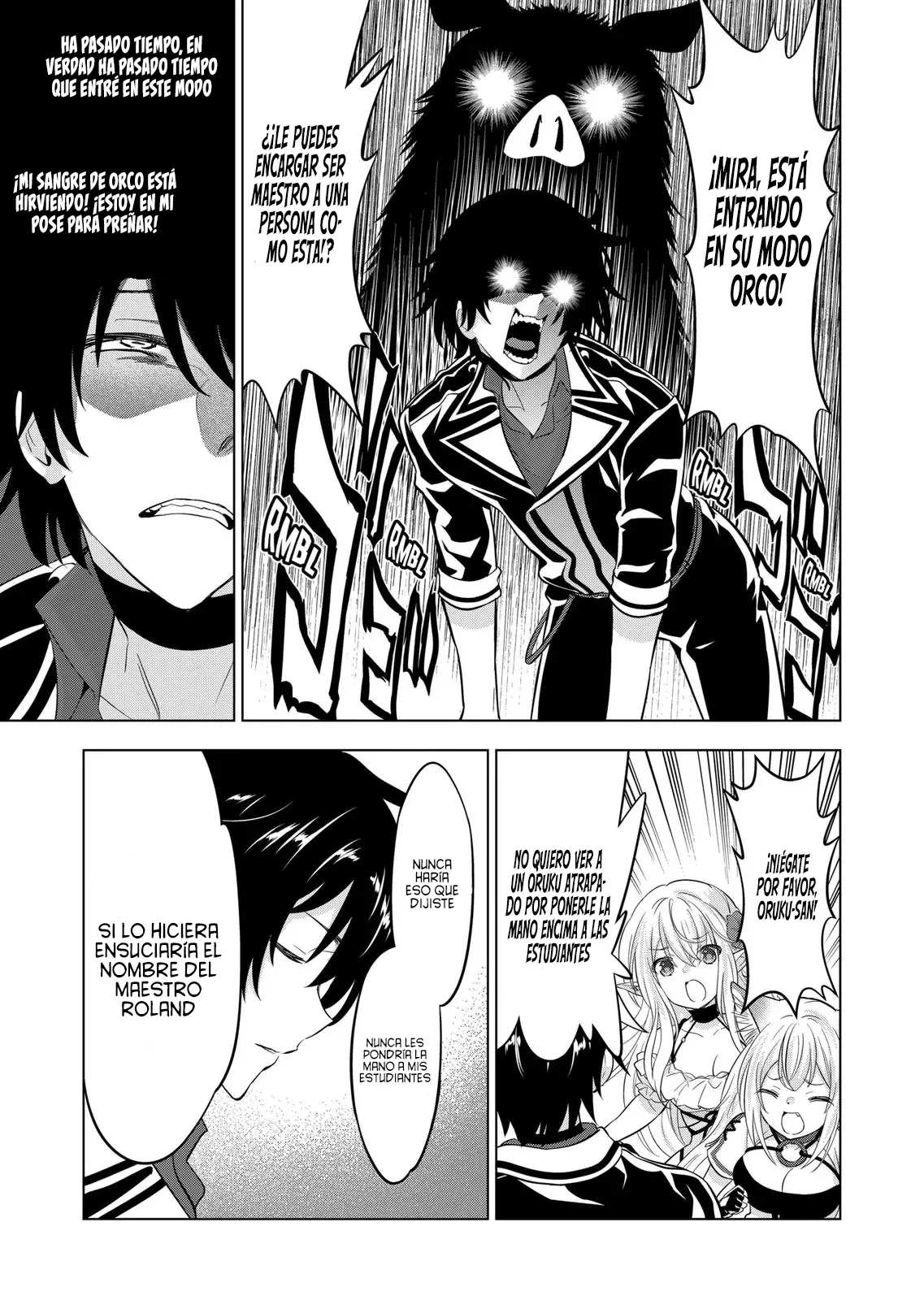 Shijou Saikyou Orc-san no Tanoshii Tanetsuke Harem Zukuri Capitulo 112 página 27