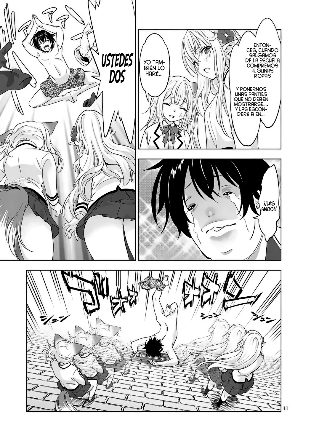 Shijou Saikyou Orc-san no Tanoshii Tanetsuke Harem Zukuri Capitulo 113 página 14