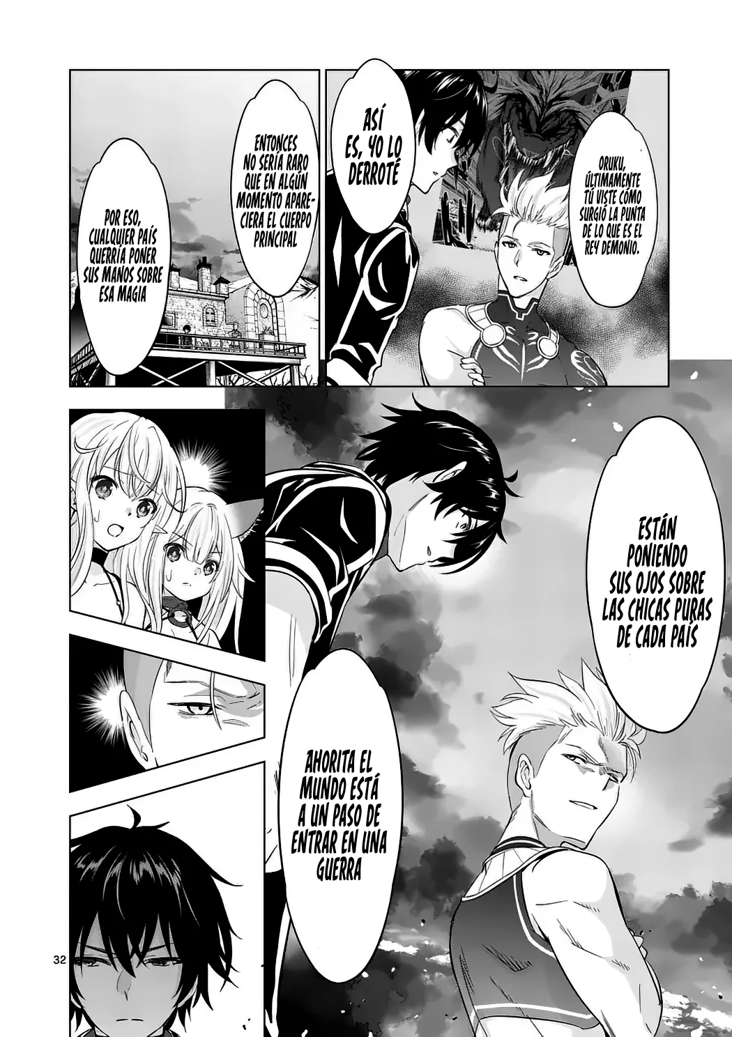 Shijou Saikyou Orc-san no Tanoshii Tanetsuke Harem Zukuri Capitulo 113 página 34